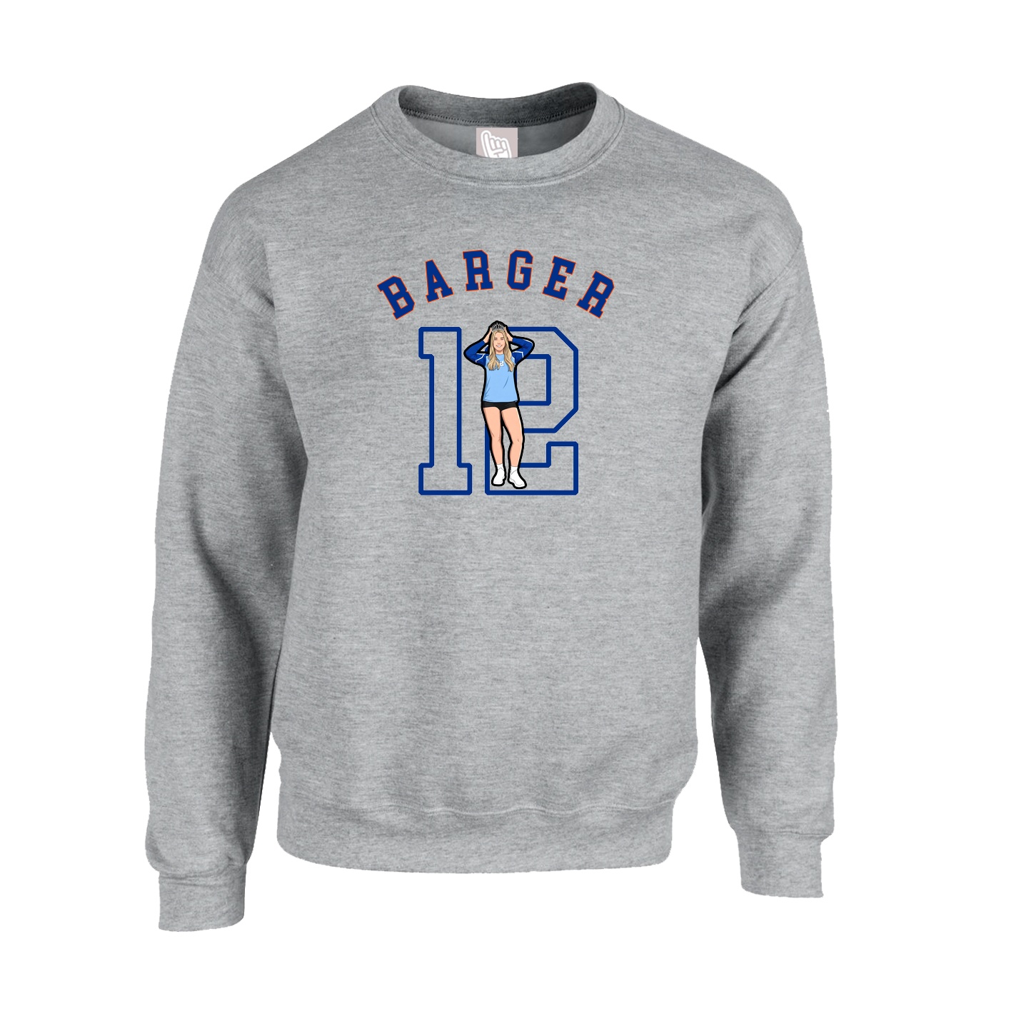 Fleece Crew — Shirsey Arch in Grey