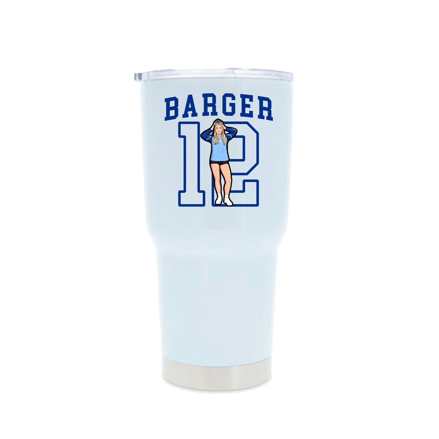 30oz Stainless Steel Tumbler — Shirsey in White