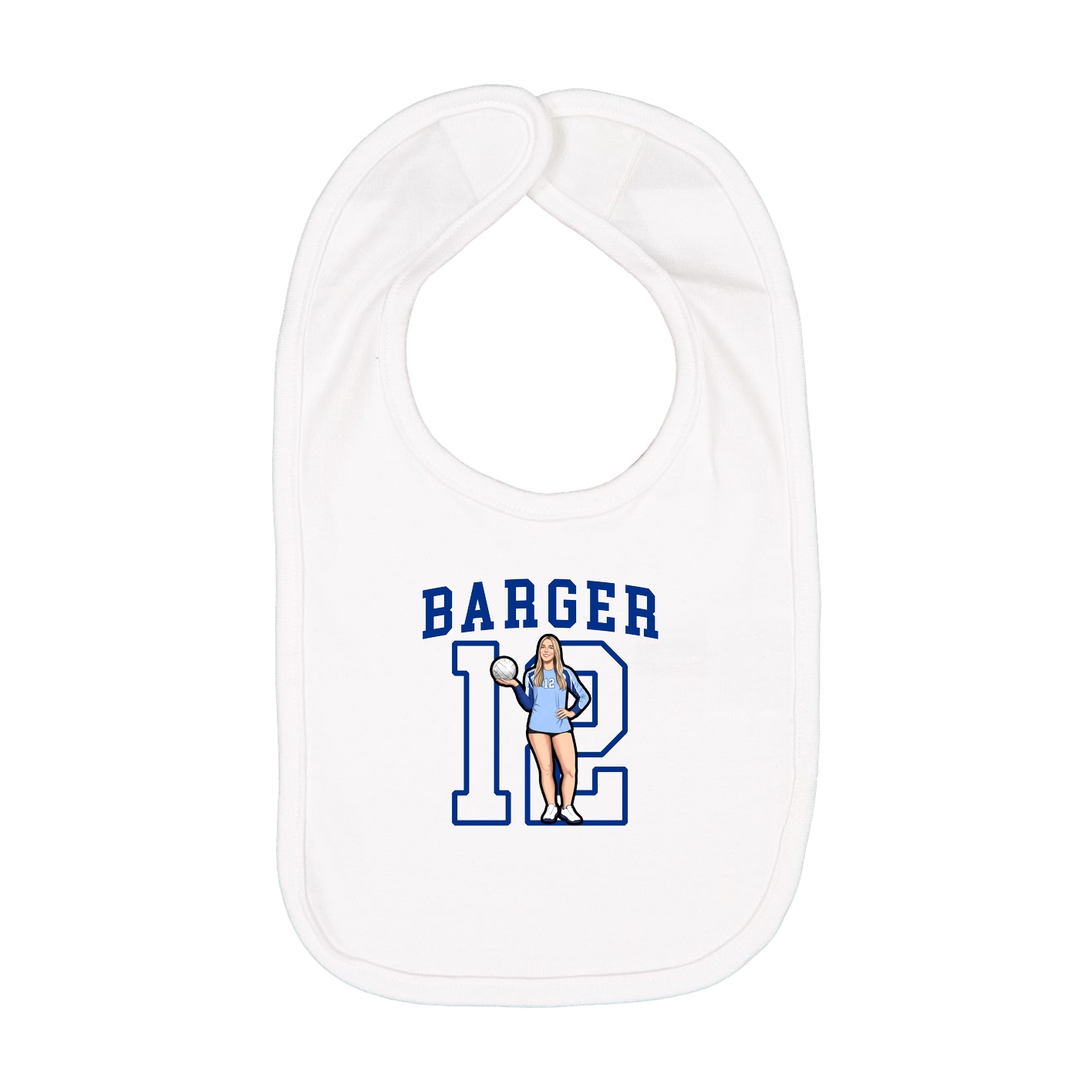 Infant Bib — Shirsey in White