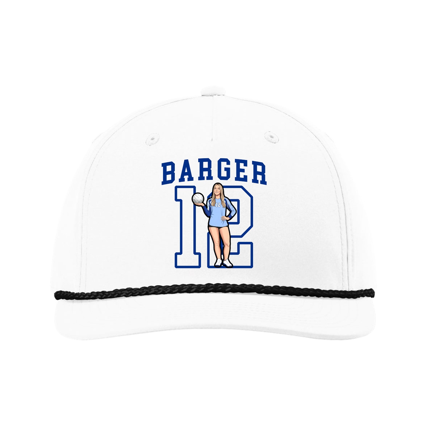 Five-Panel Classic Rope Cap — Shirsey in White