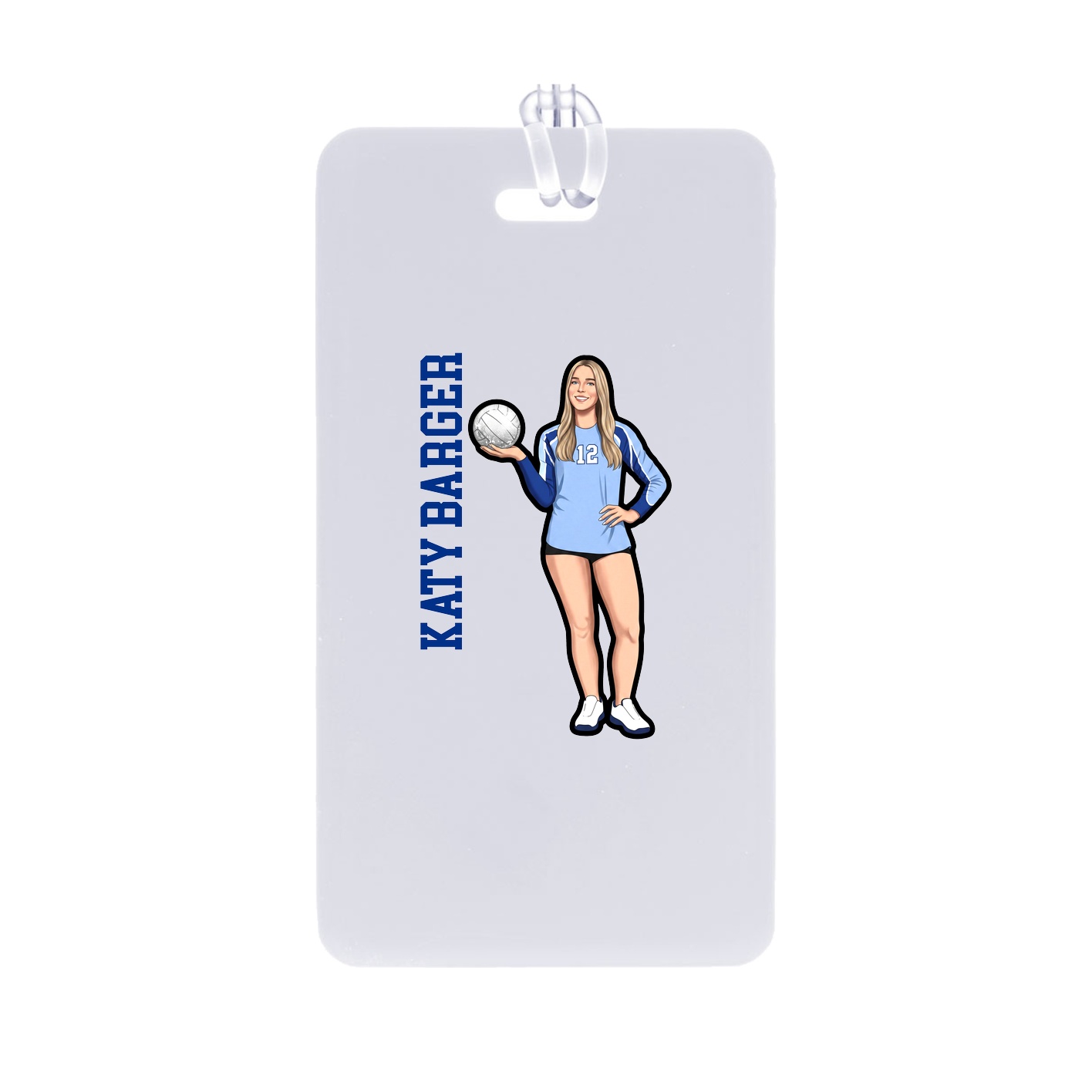 Bag Tag — Name Vertical in Classic