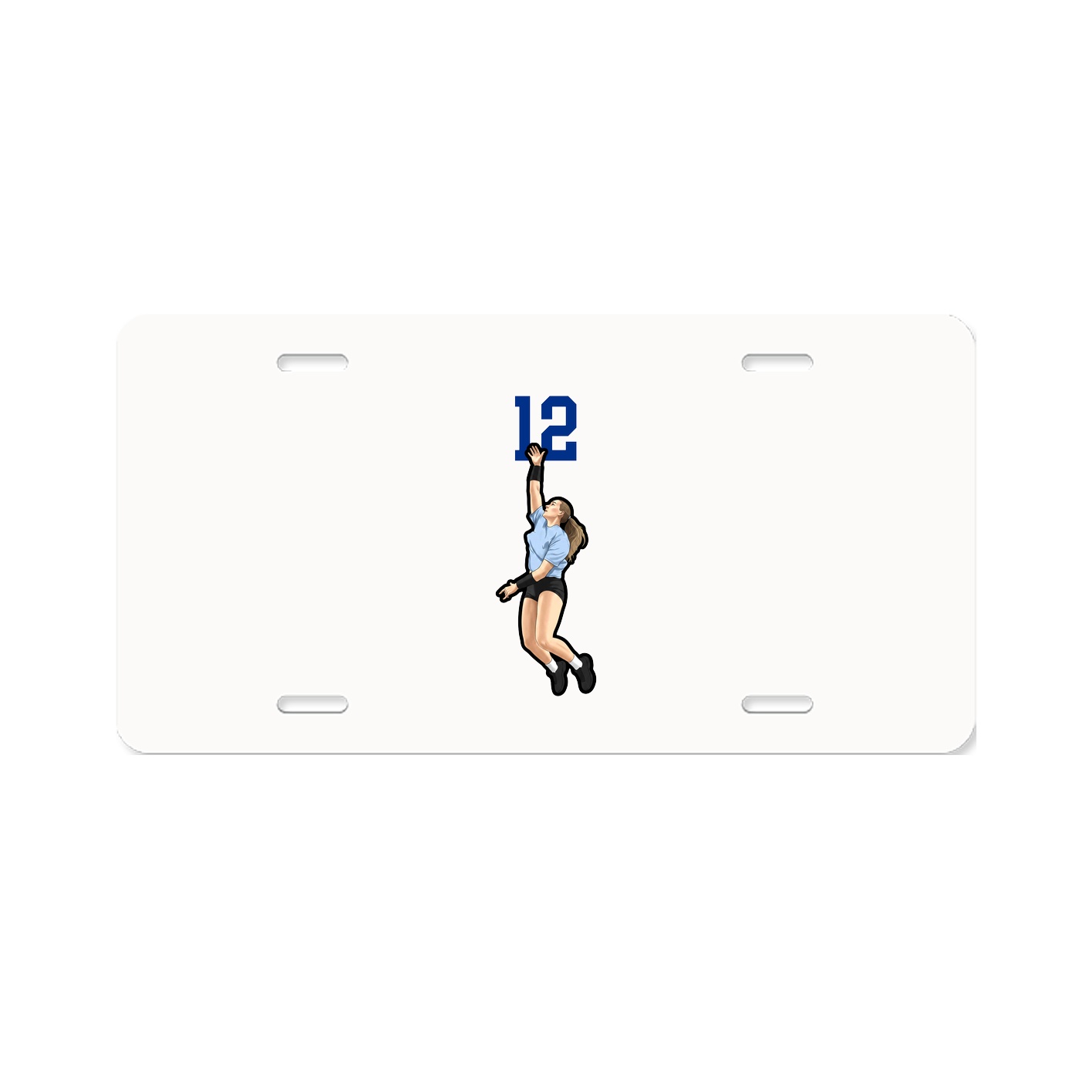 License Plate — Number Top in Classic