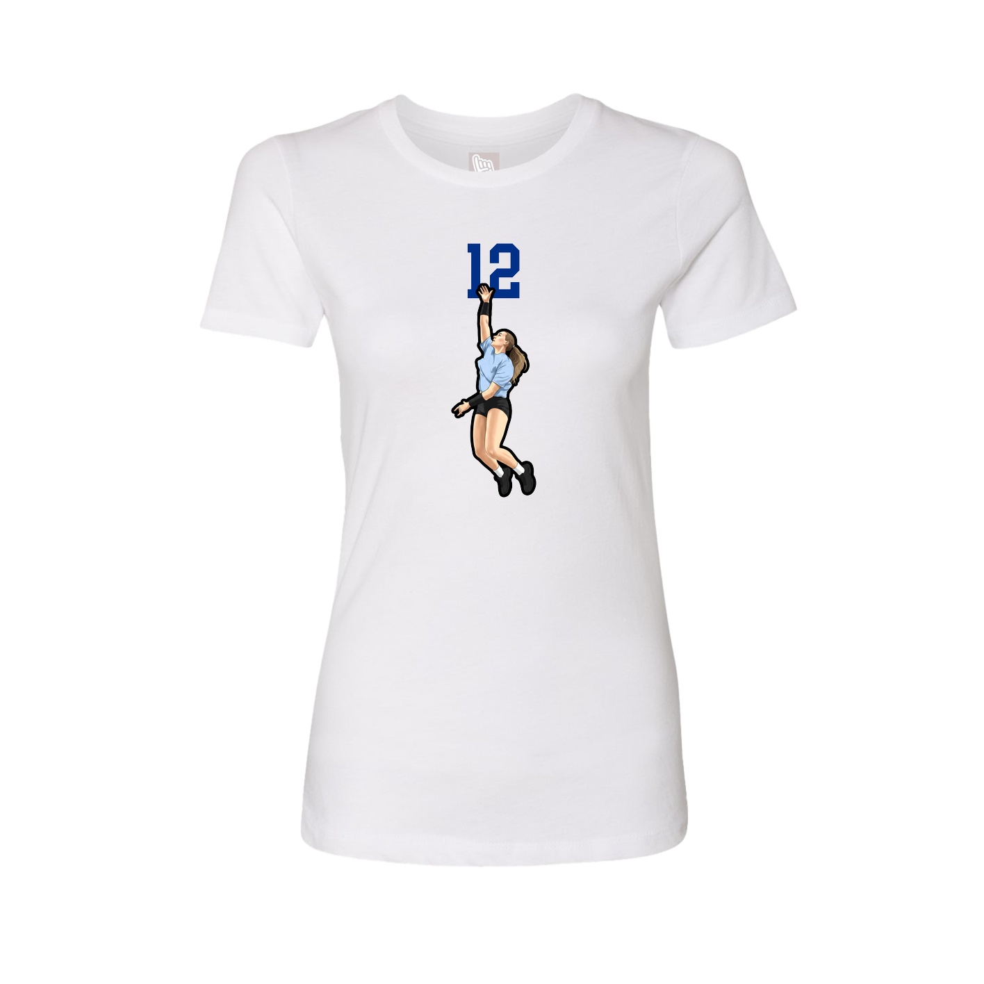 Womens Tee — Number Top in White