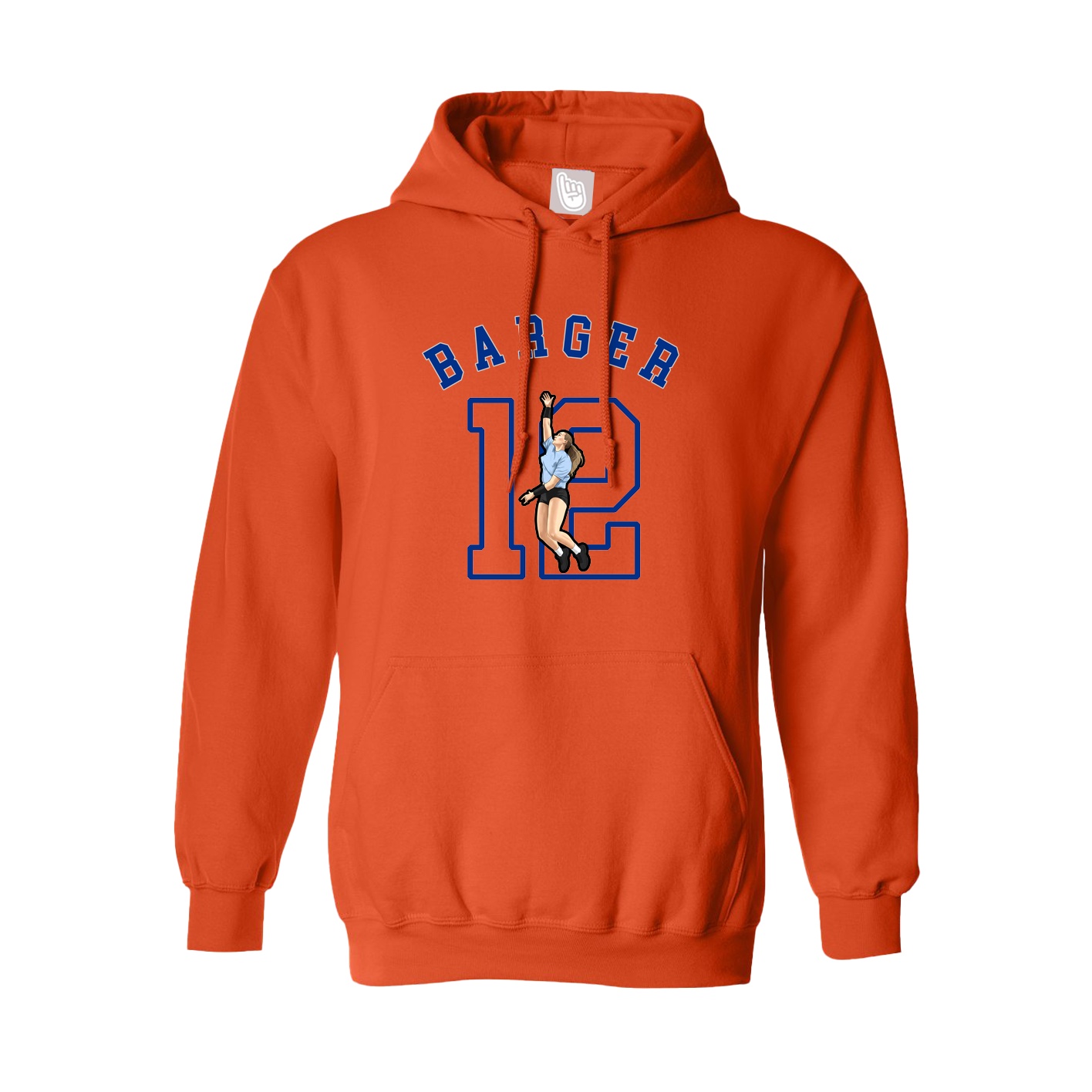 Youth Hoodie — Shirsey Arch in Orange