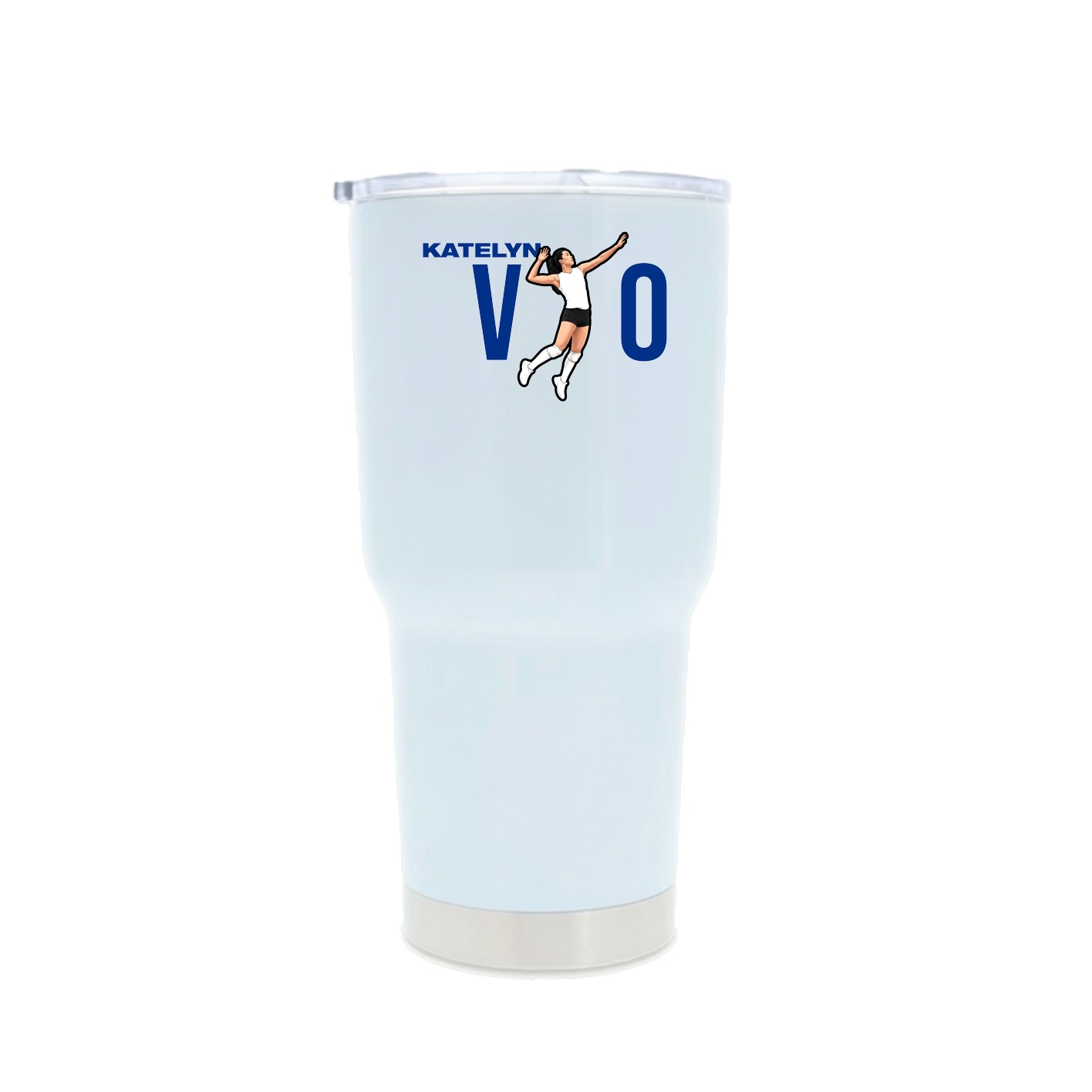 30oz Stainless Steel Tumbler — Player Name in White