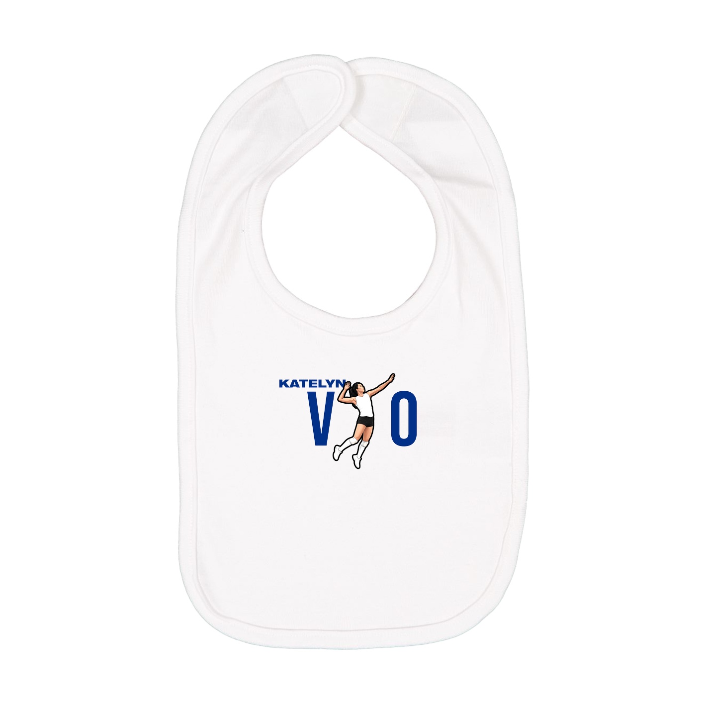 Infant Bib — Player Name in White