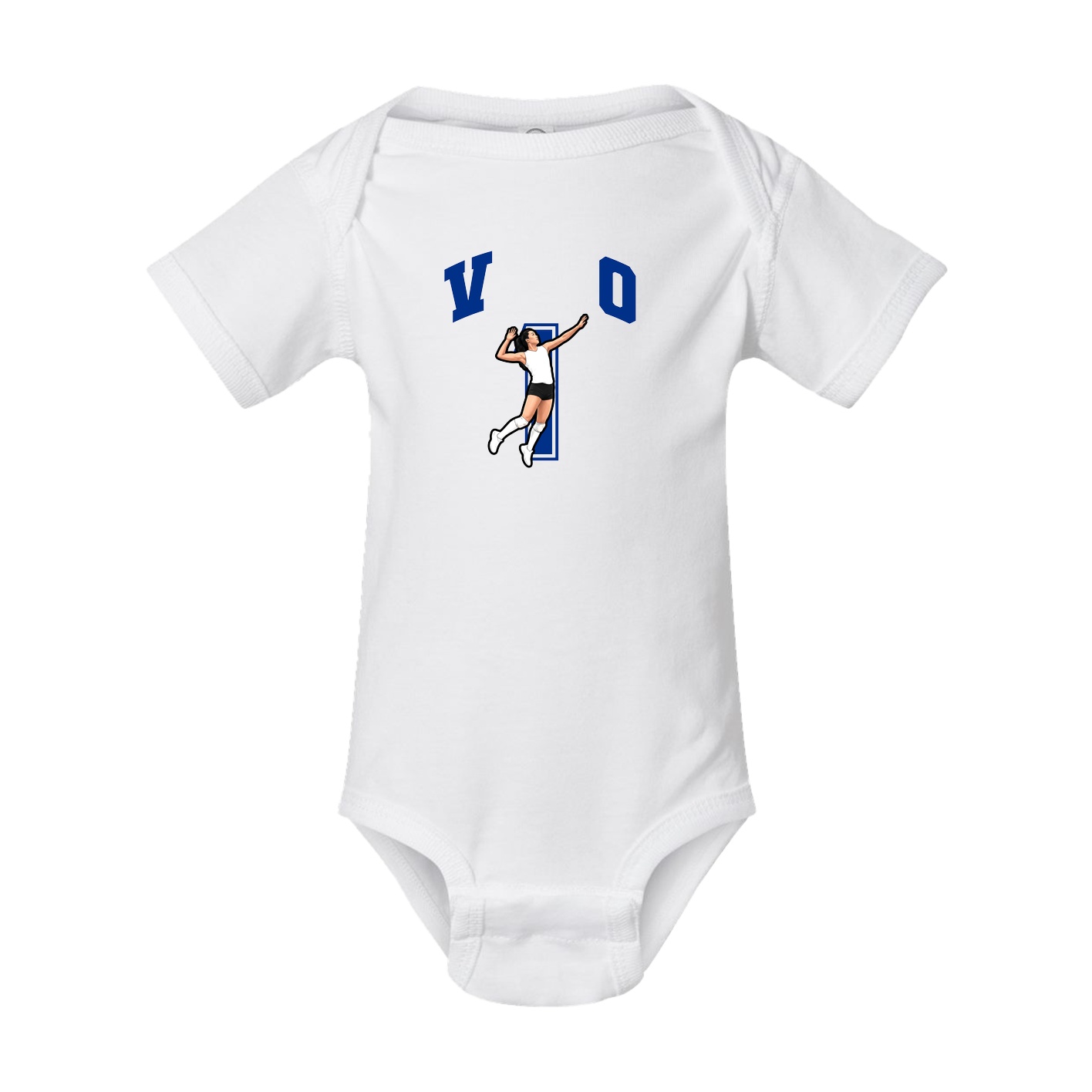 Baby Onesie — Number in White