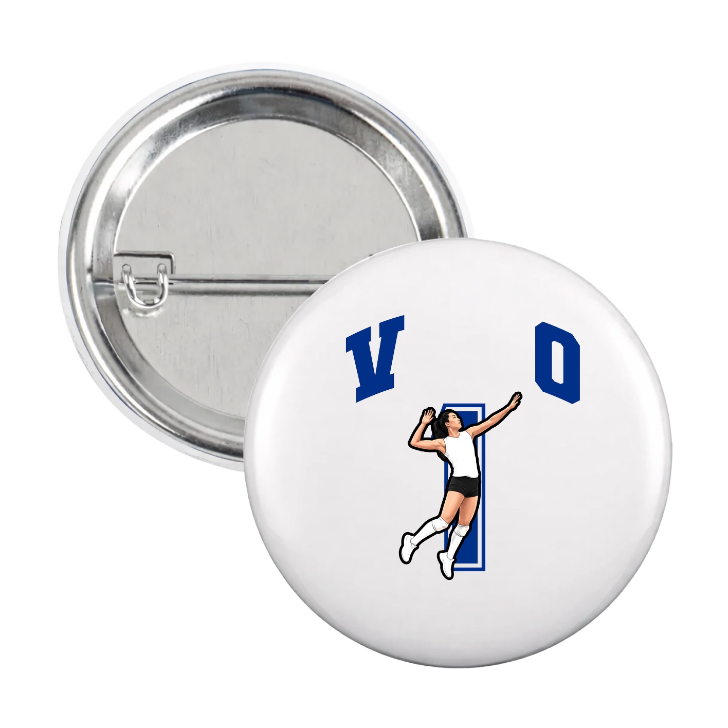 Game Day Button — Number in White
