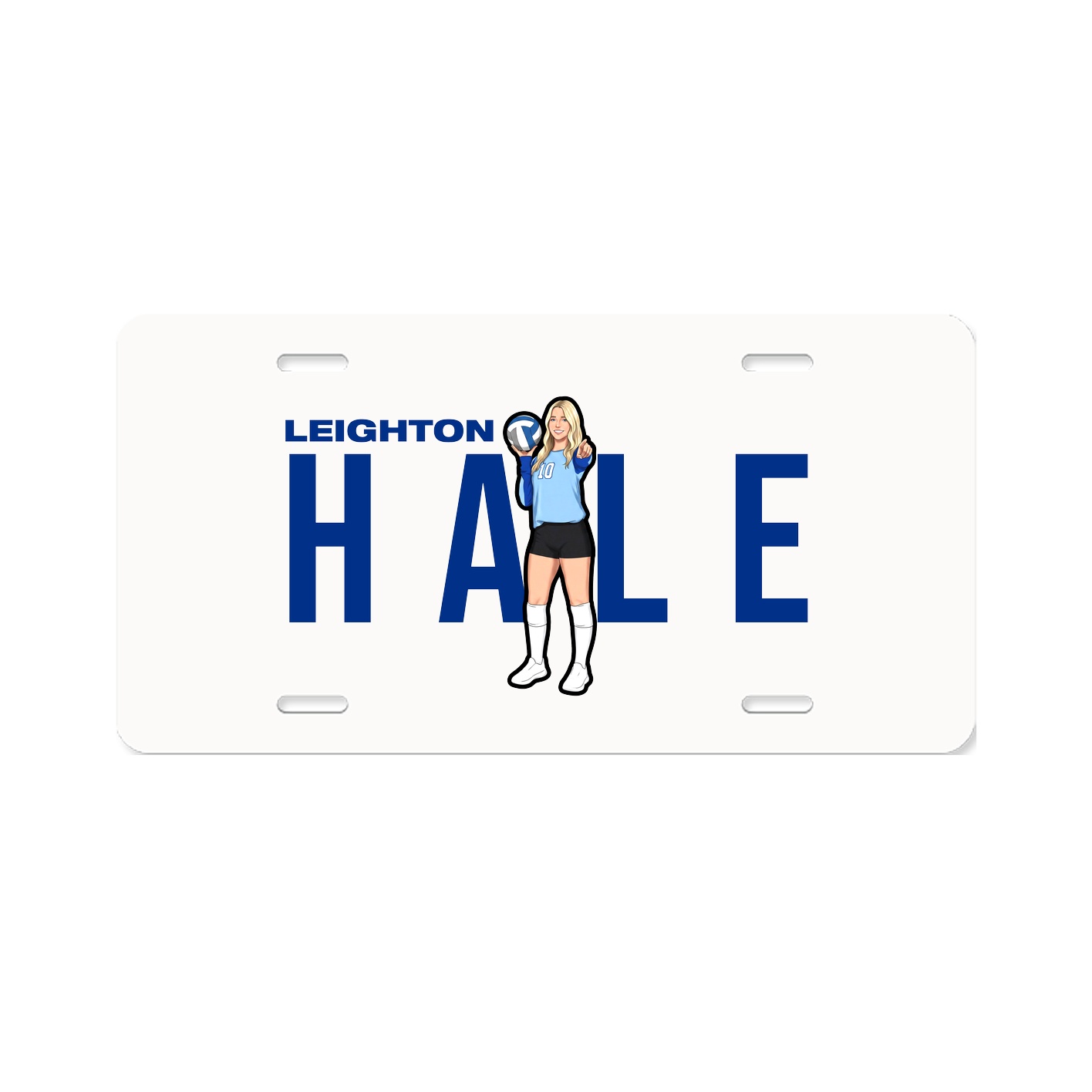 License Plate — Player Name in Classic