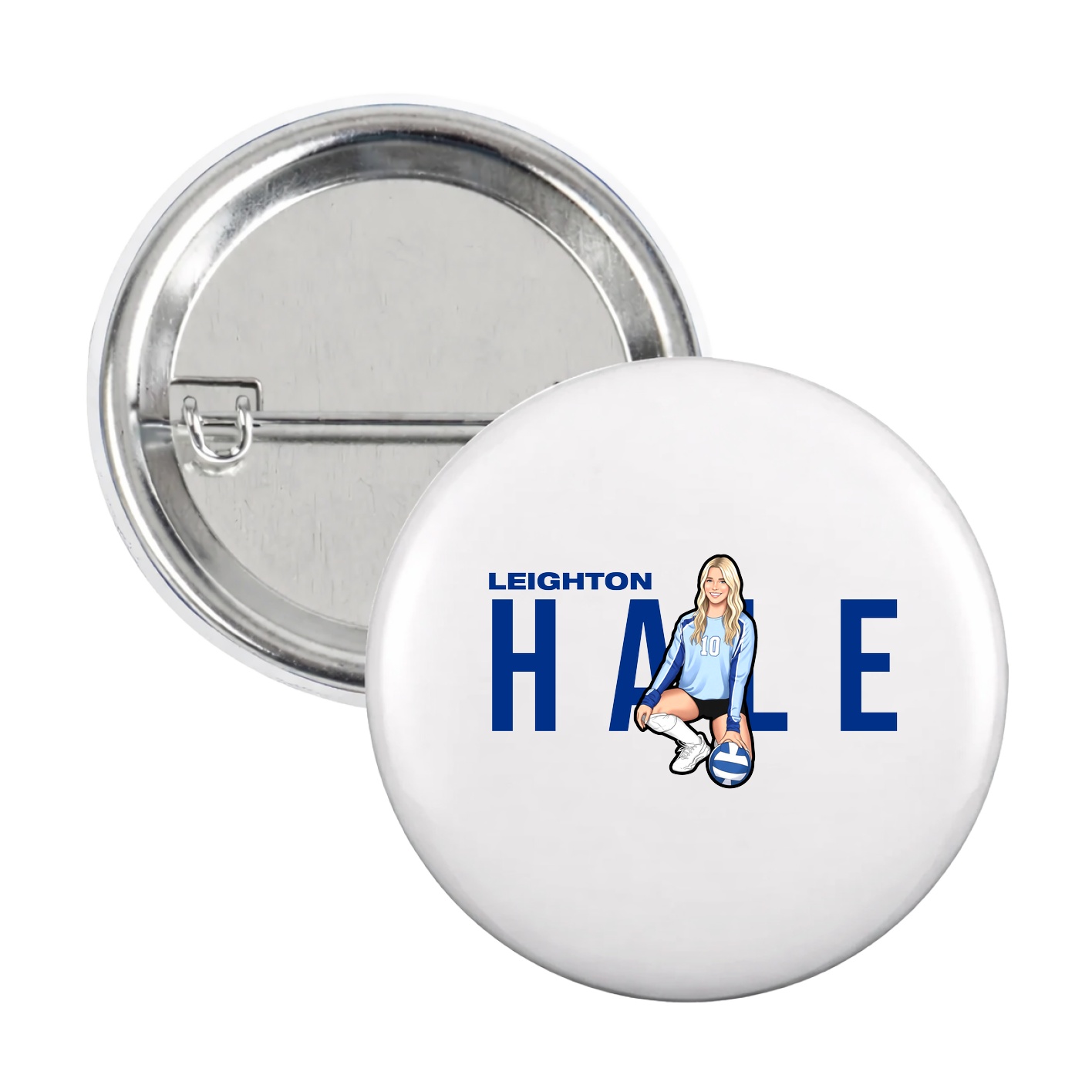 Game Day Button — Player Name in White