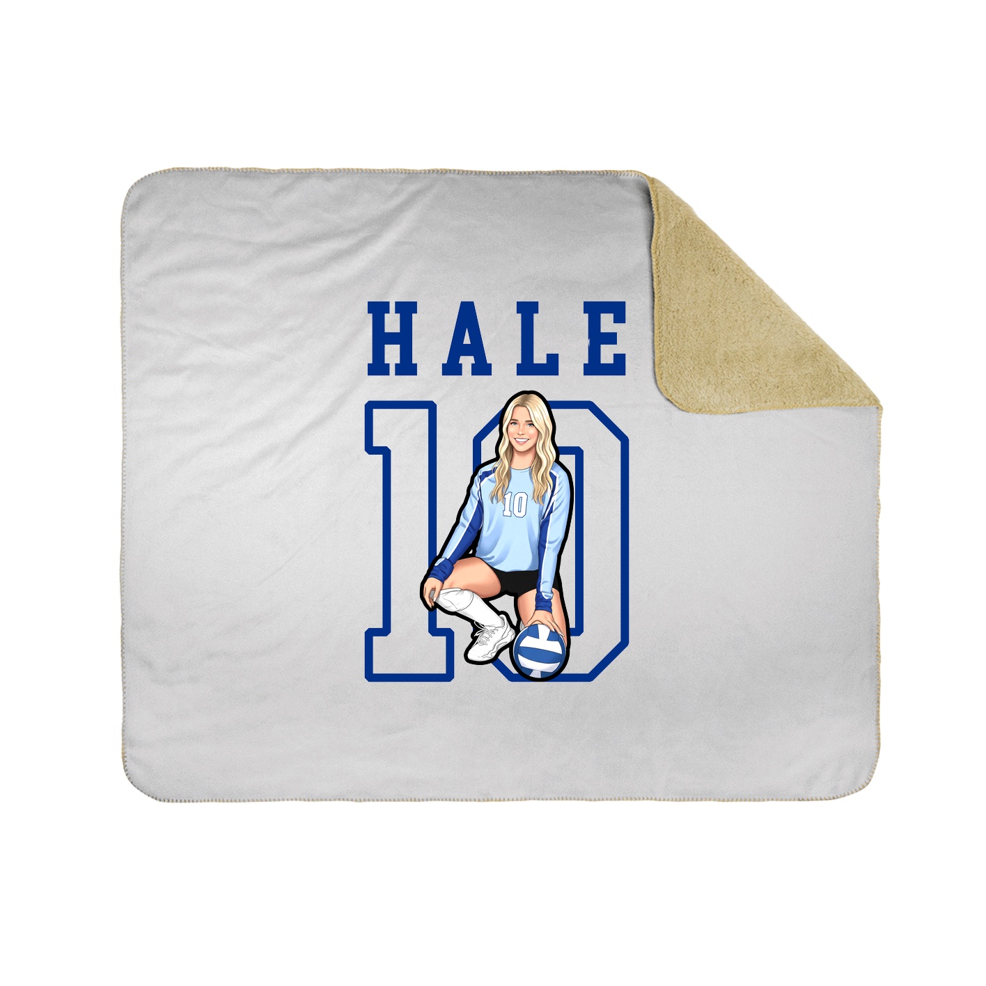 Throw Blanket — Shirsey in White