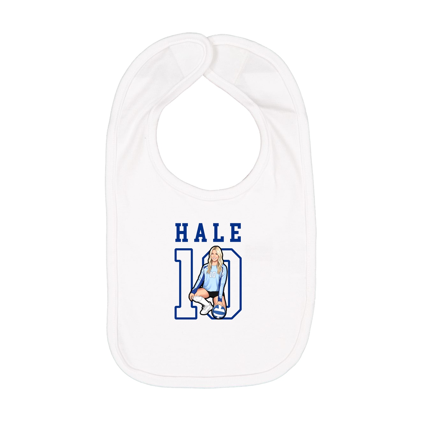Infant Bib — Shirsey in White