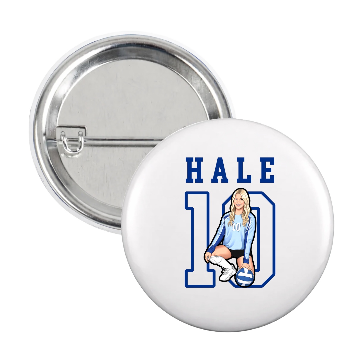 Game Day Button — Shirsey in White