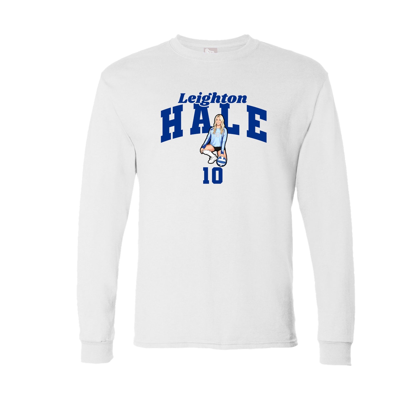 Long Sleeve Tee — Signature Arch in White