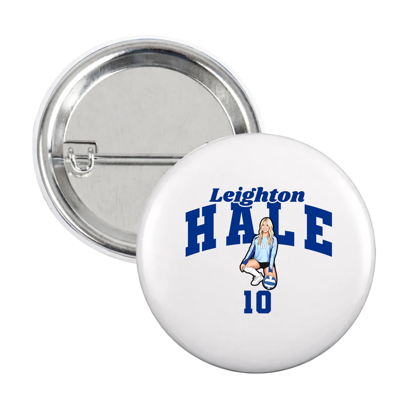 Game Day Button — Signature Arch in White