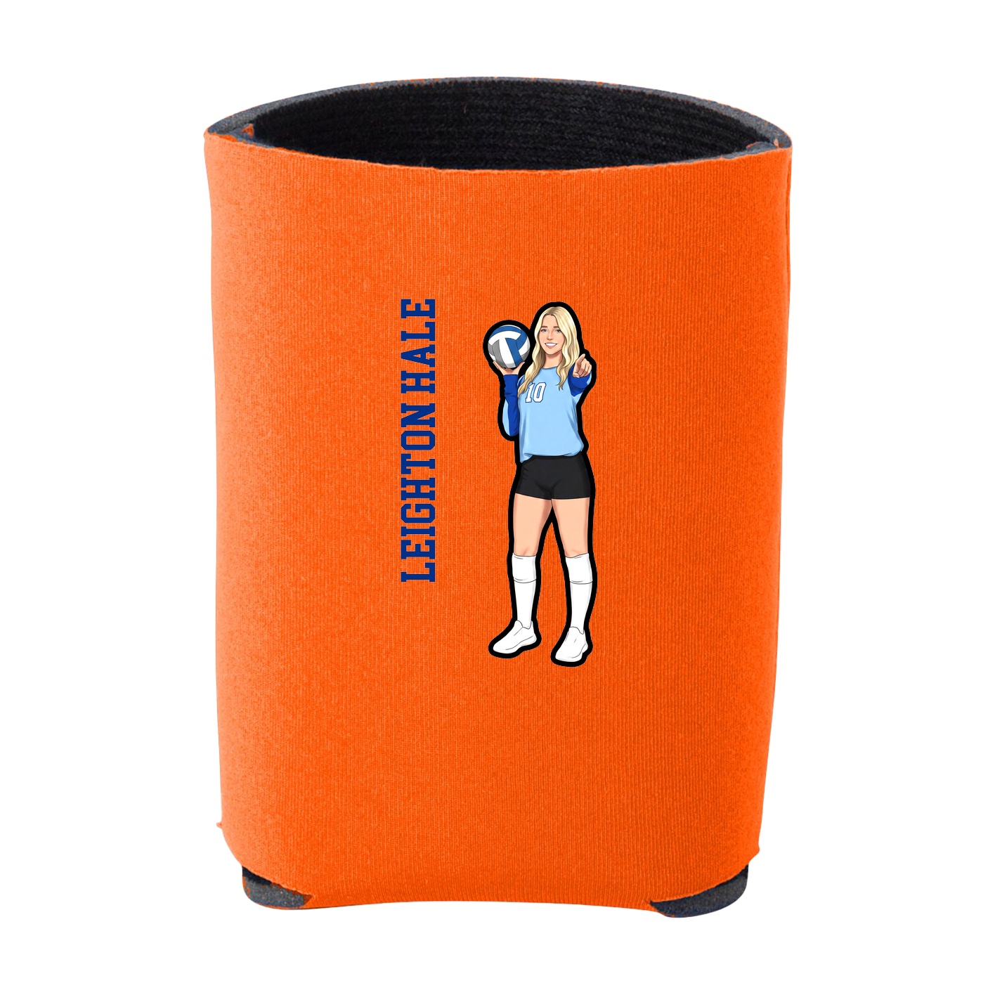 Can Holder — Name Vertical in Orange