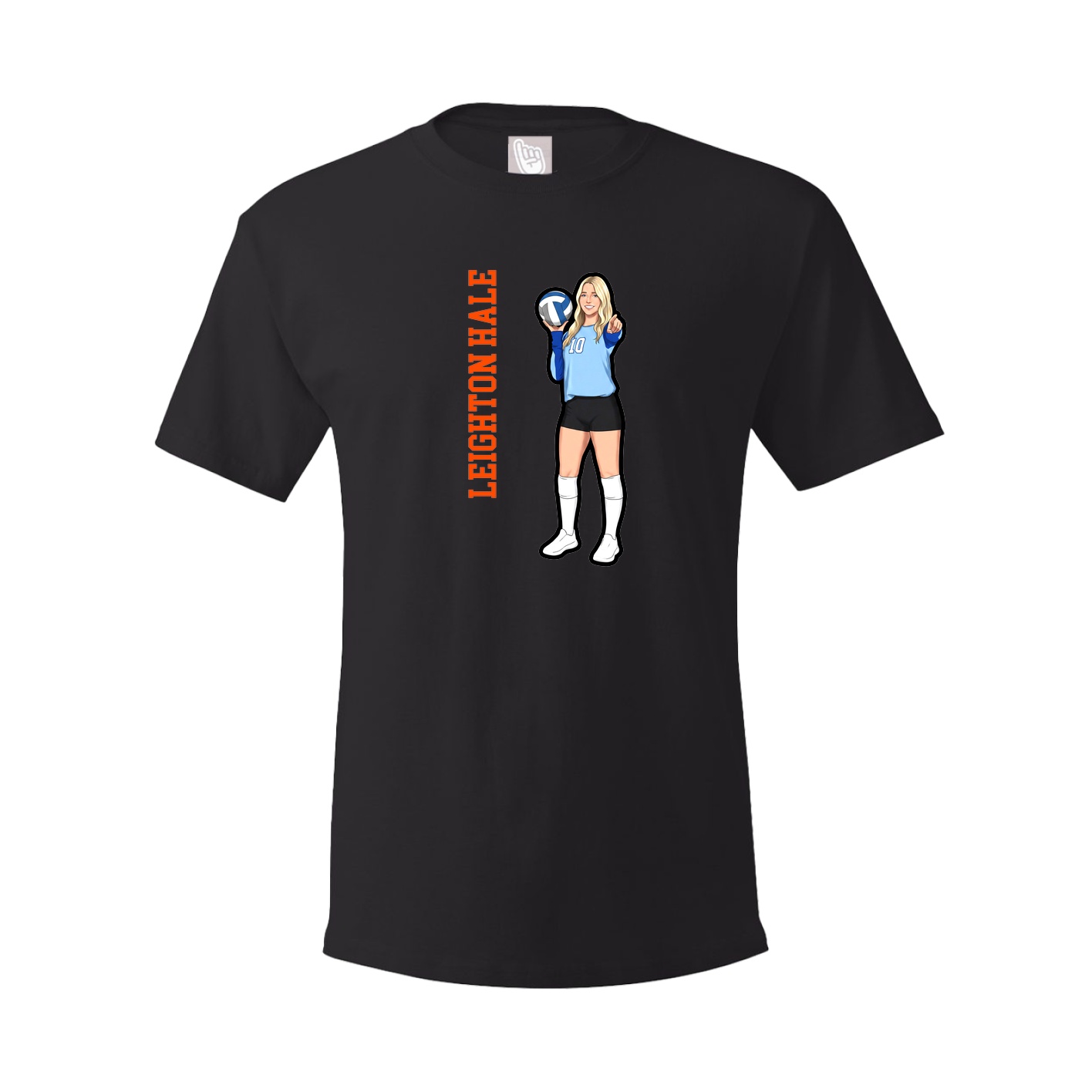 Tee — Name Vertical in Black
