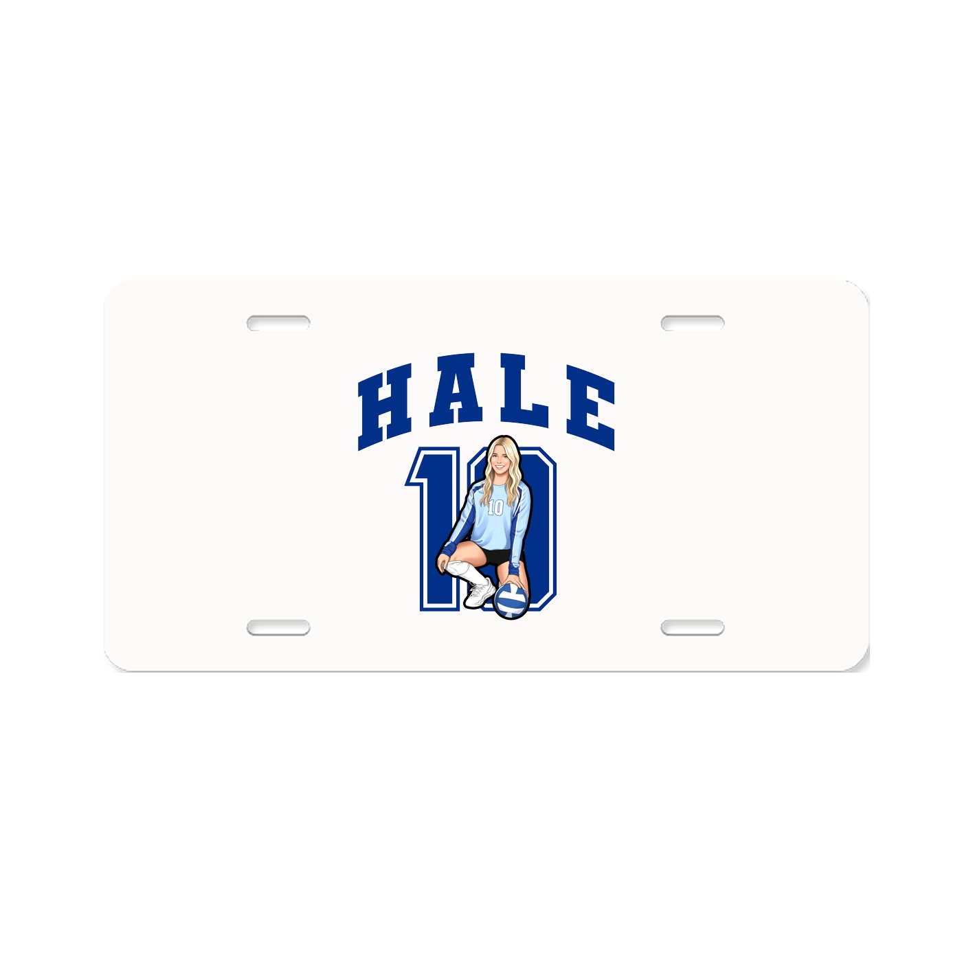 License Plate — Number in Classic