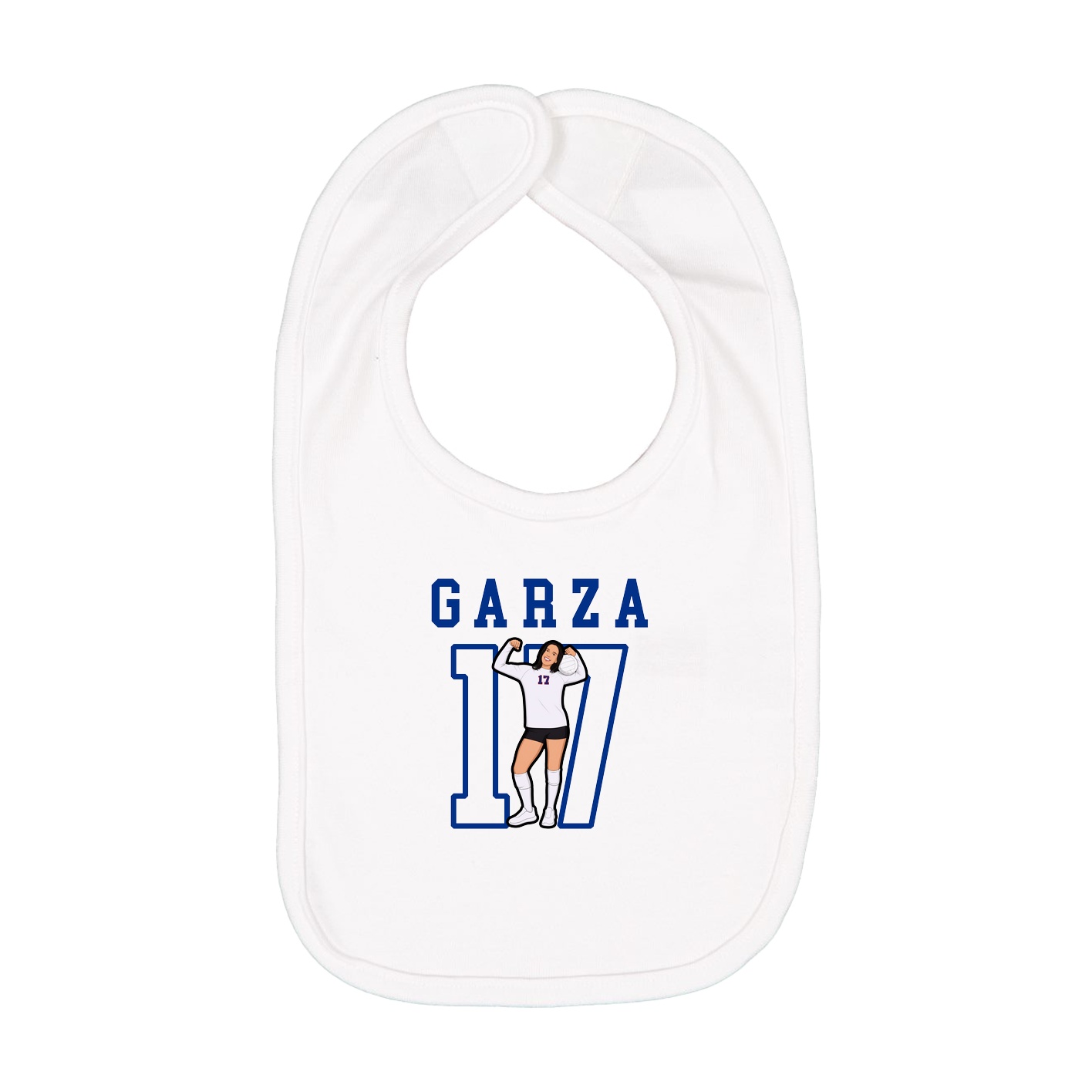 Infant Bib — Shirsey in White