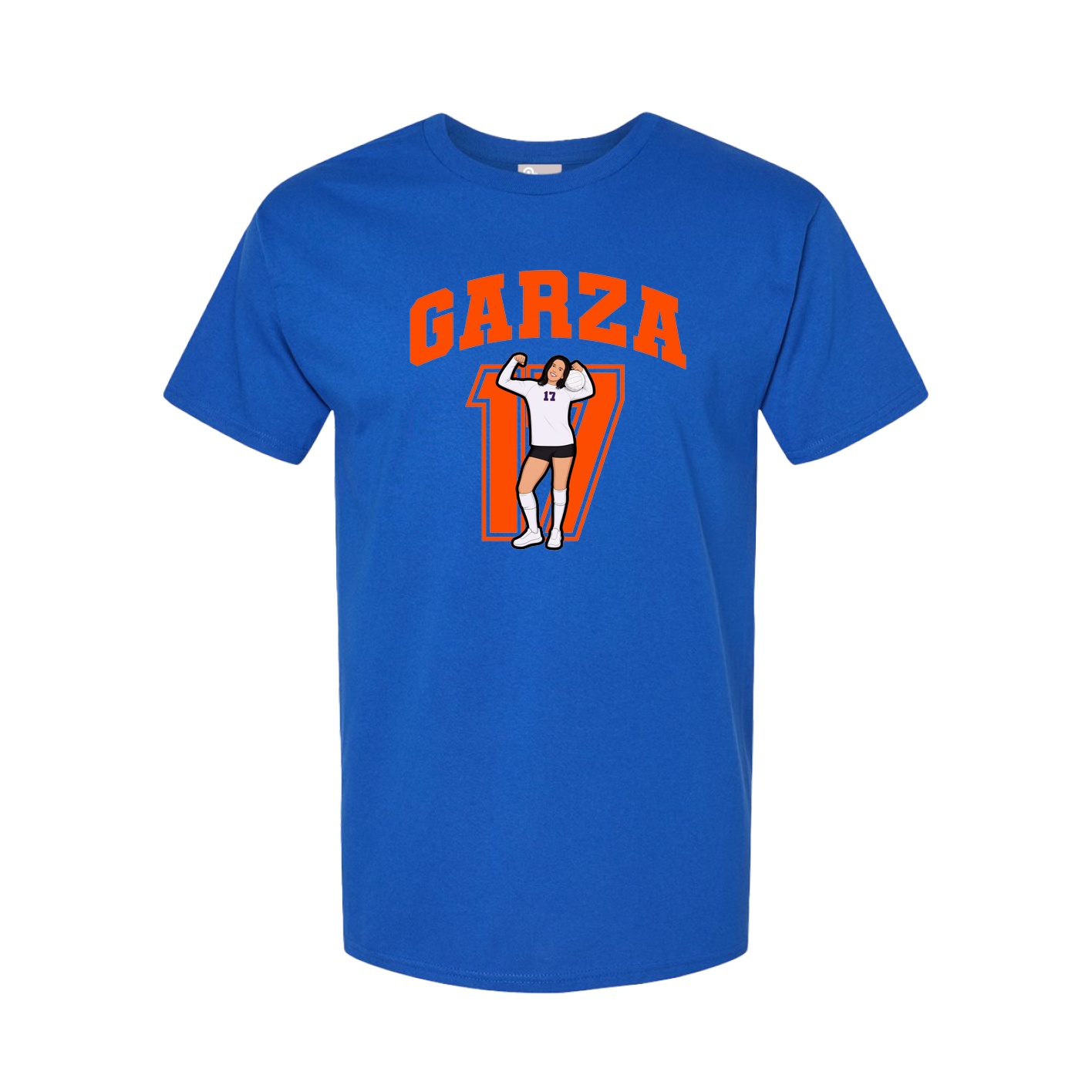 Youth Tee — Number in Royal