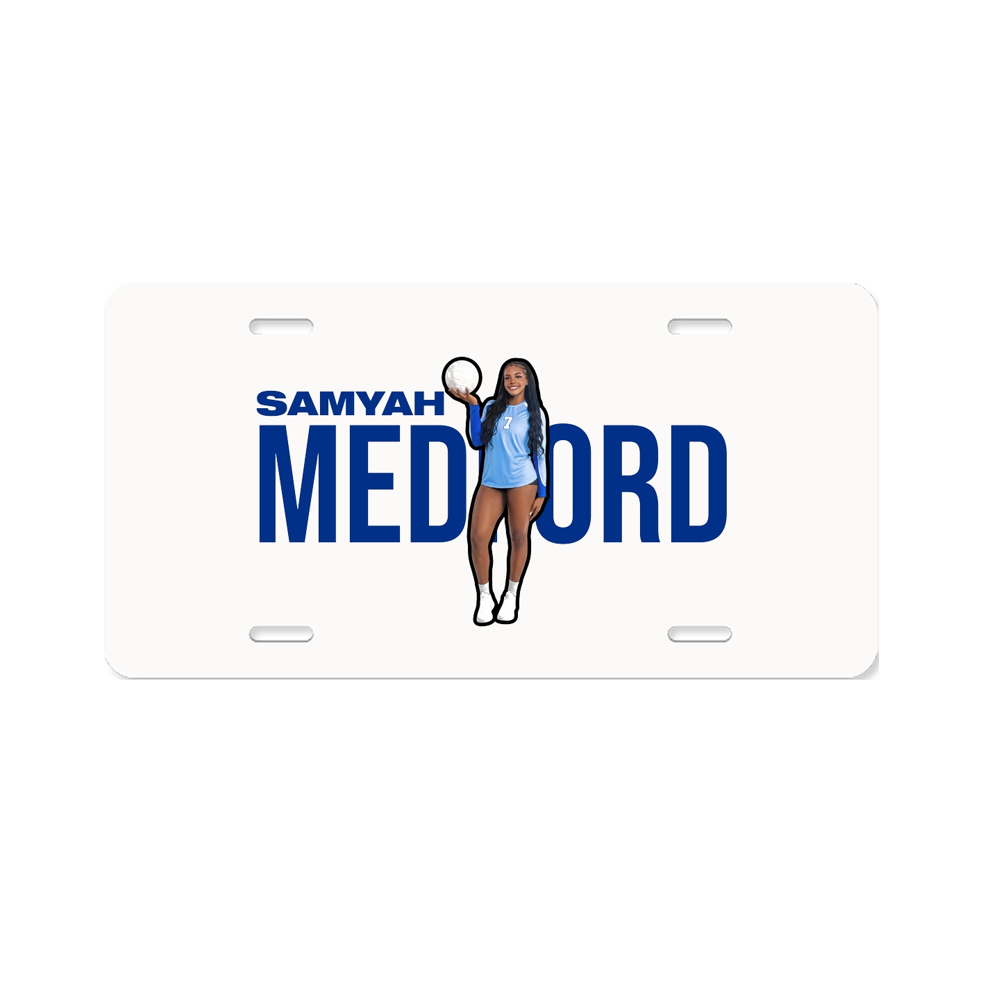 License Plate — Player Name in Classic
