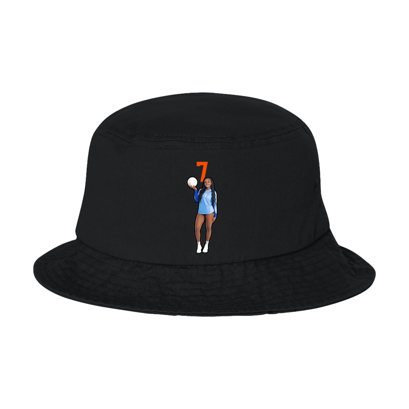 Bucket Cap — Number Top in Black