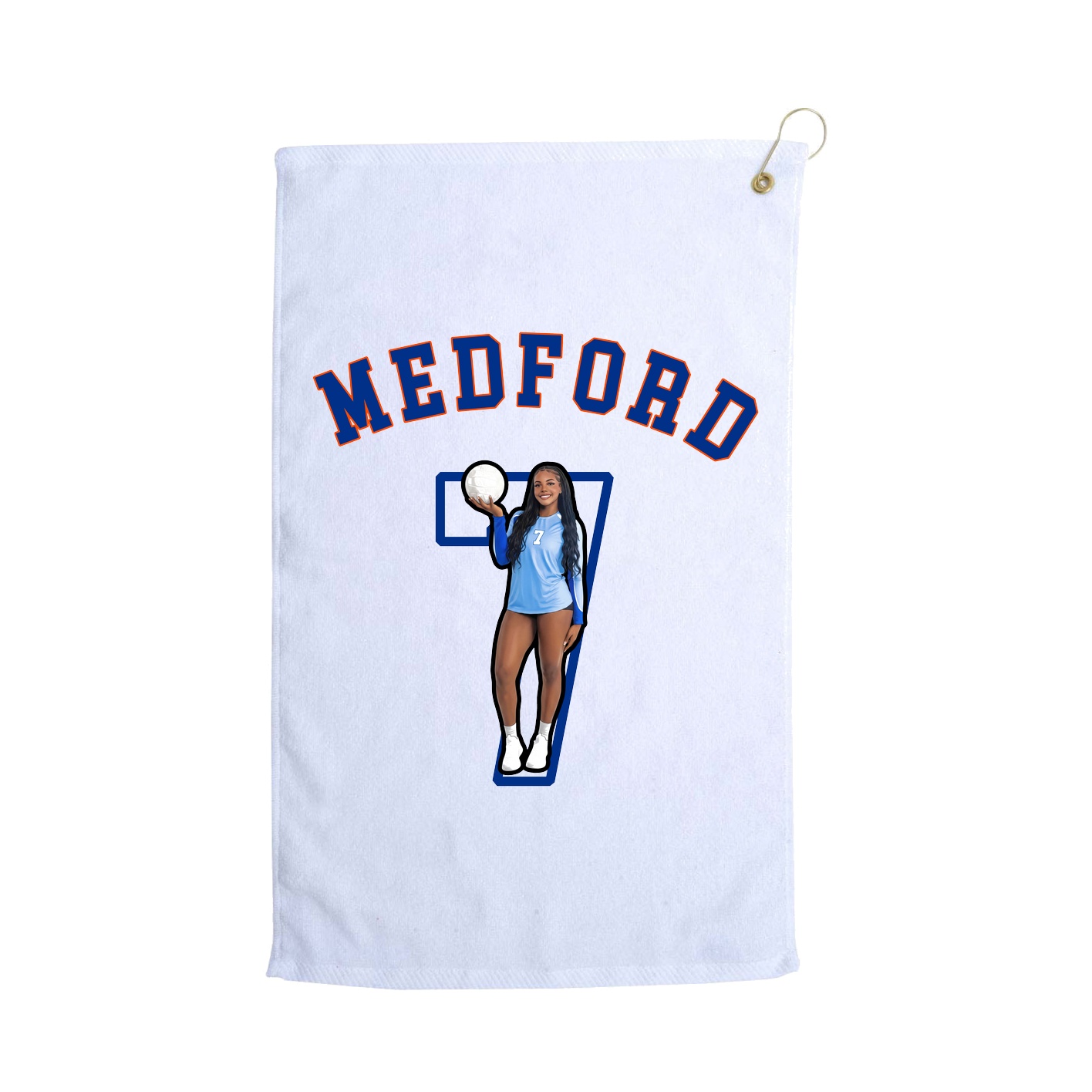 Golf Towel — Shirsey Arch in White
