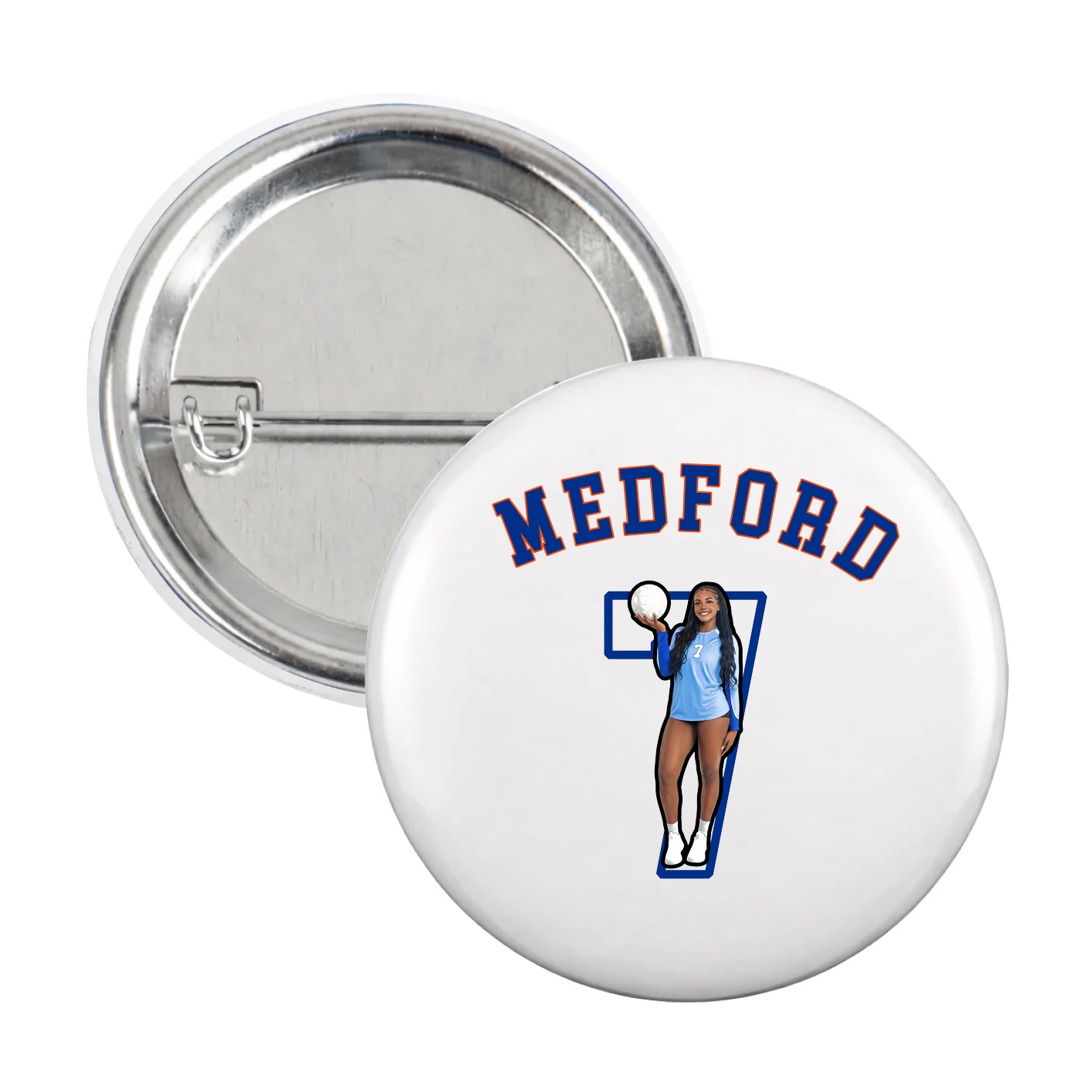 Game Day Button — Shirsey Arch in White