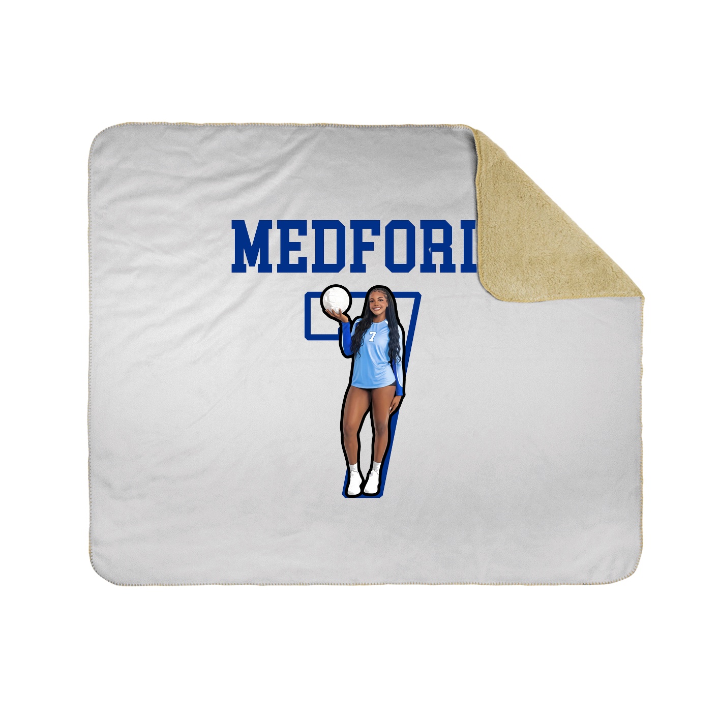 Throw Blanket — Shirsey in White