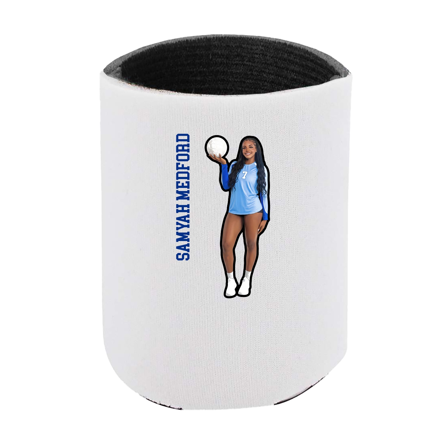 Can Holder — Name Vertical in White