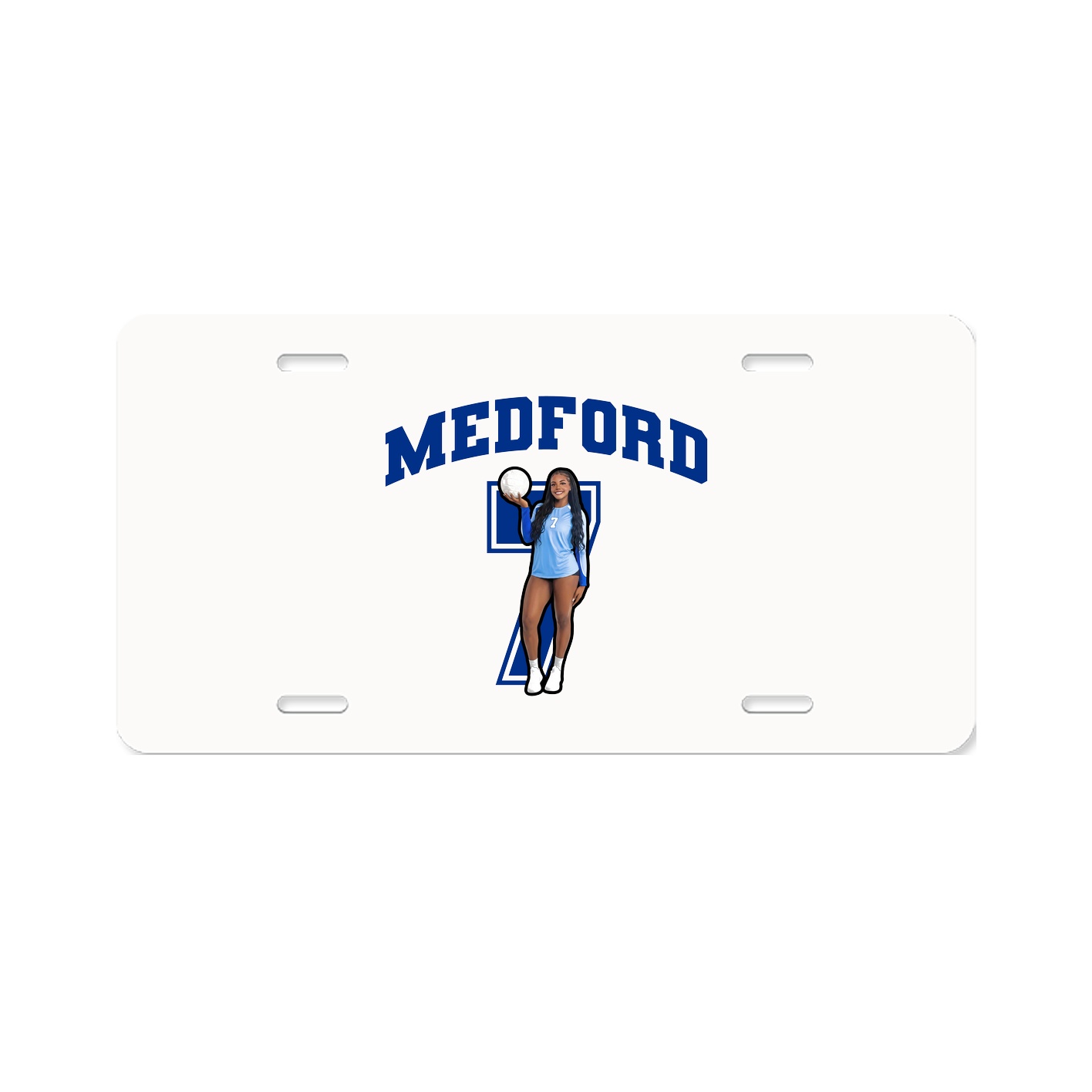 License Plate — Number in Classic