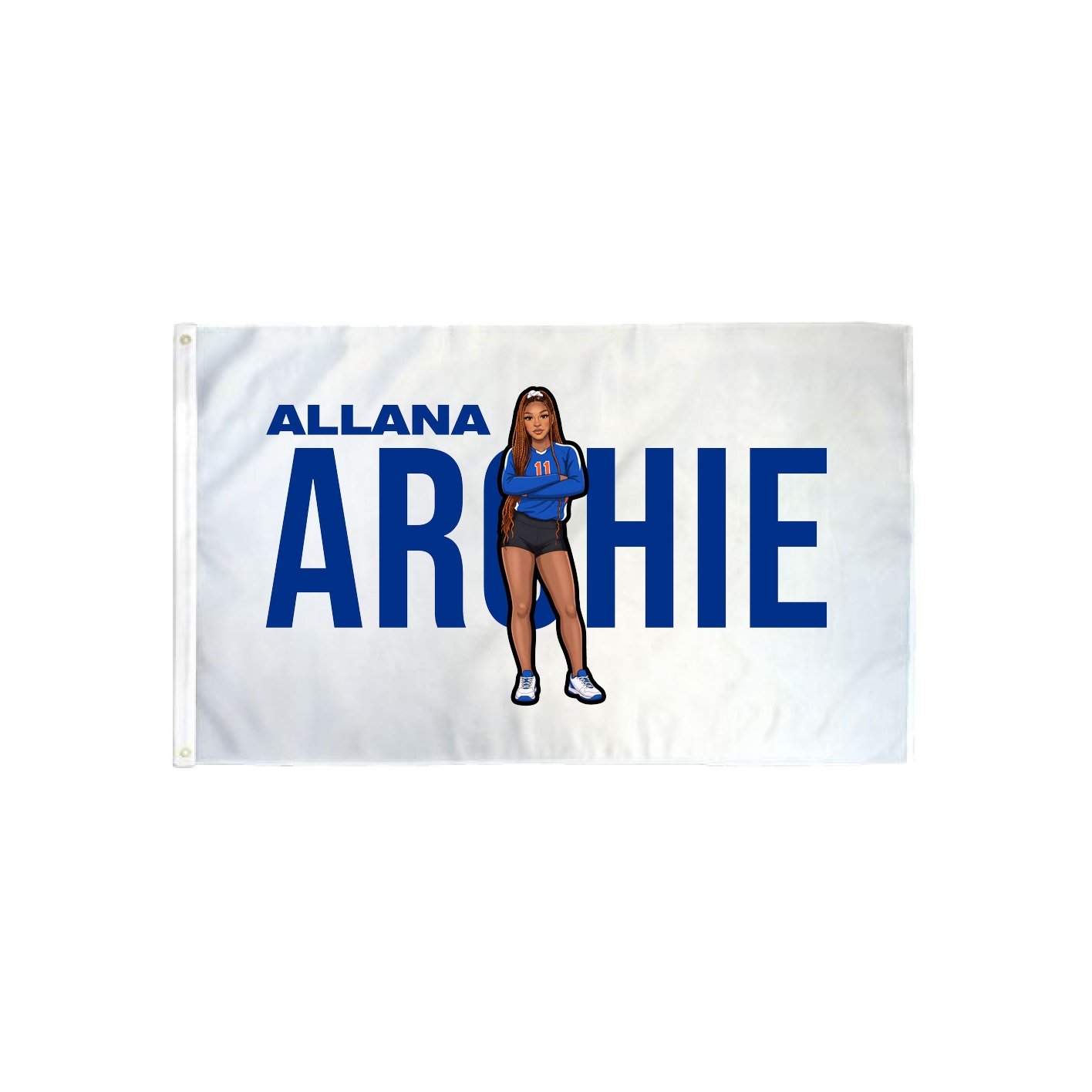 3x5 Flag — Player Name in Classic