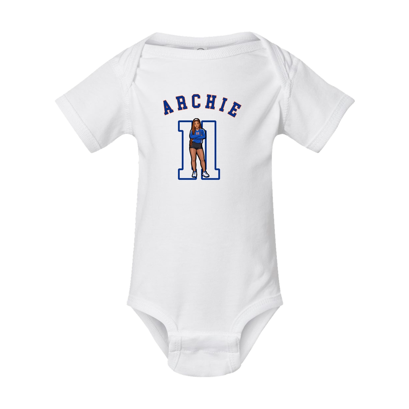 Baby Onesie — Shirsey Arch in White