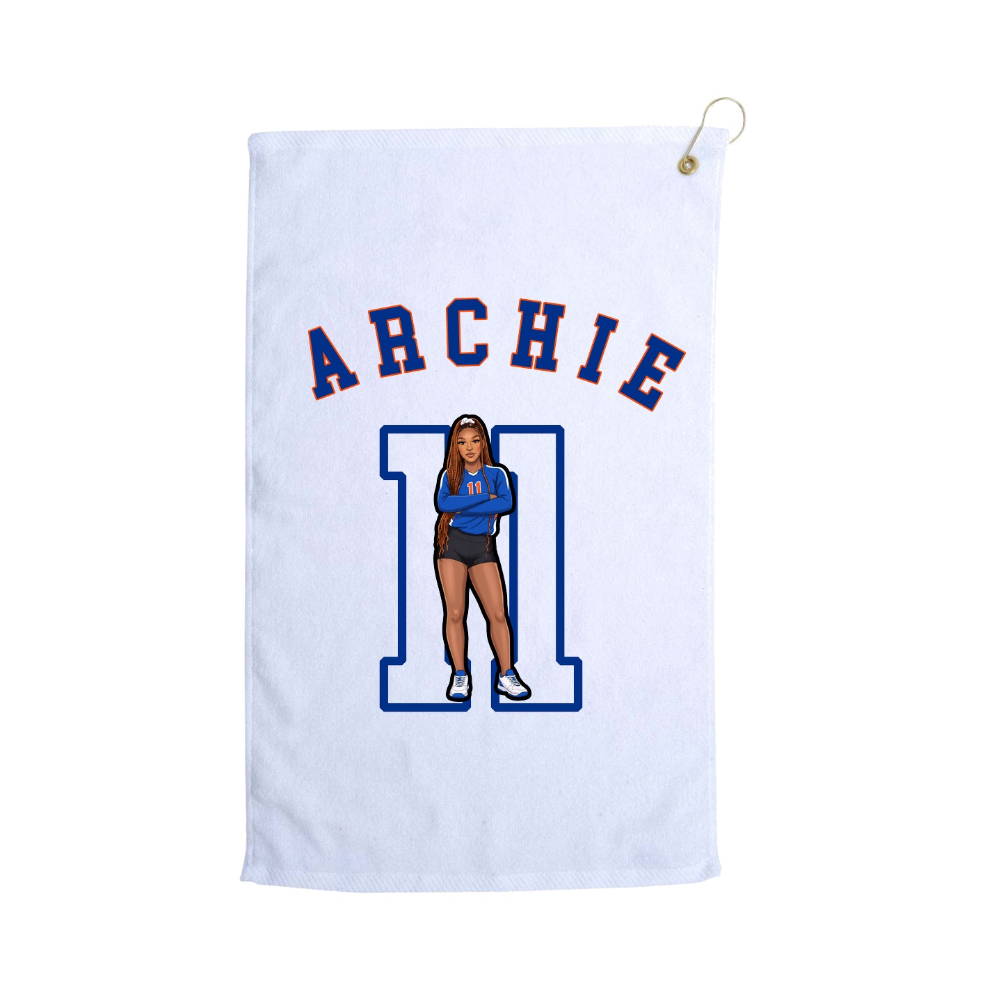 Golf Towel — Shirsey Arch in White