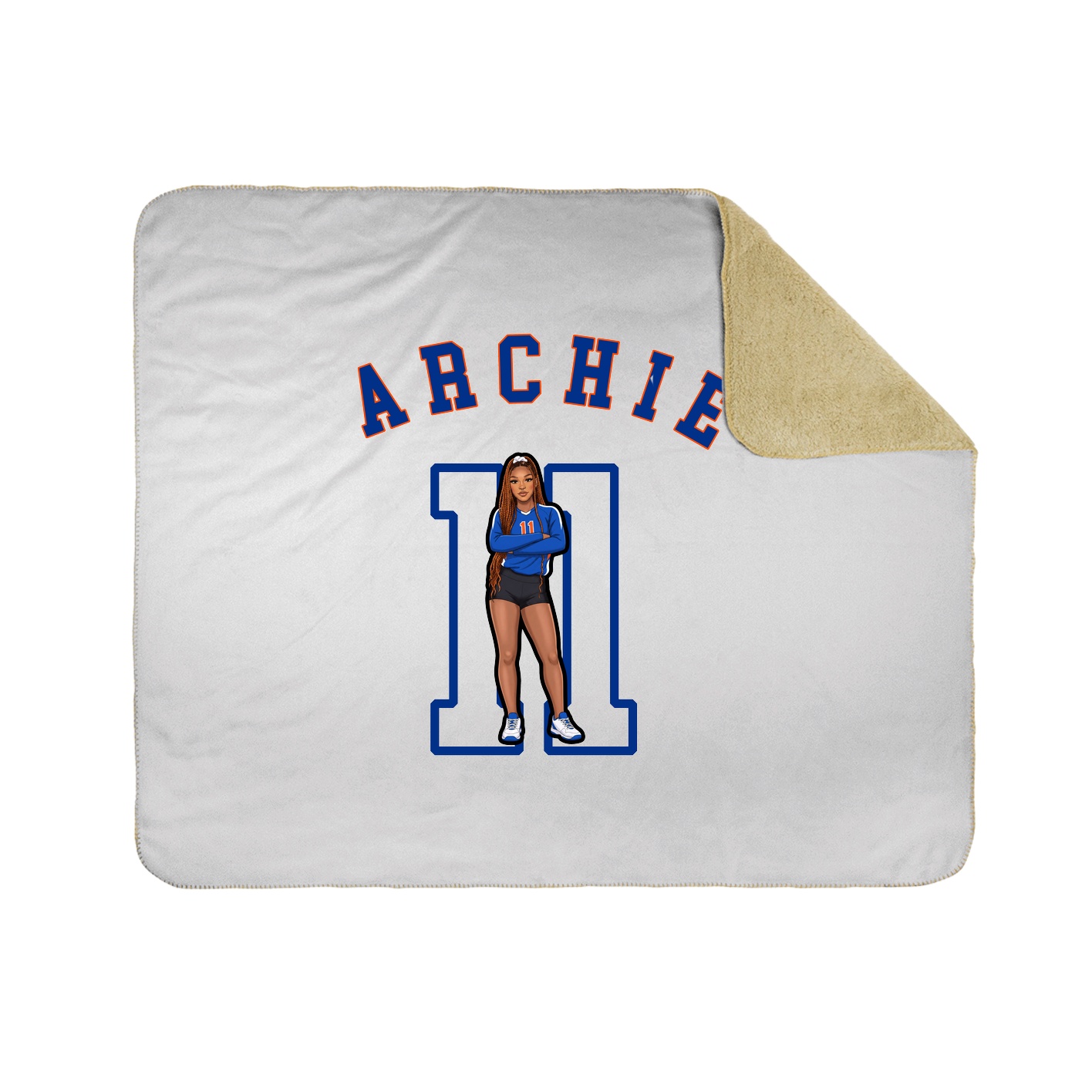 Throw Blanket — Shirsey Arch in White