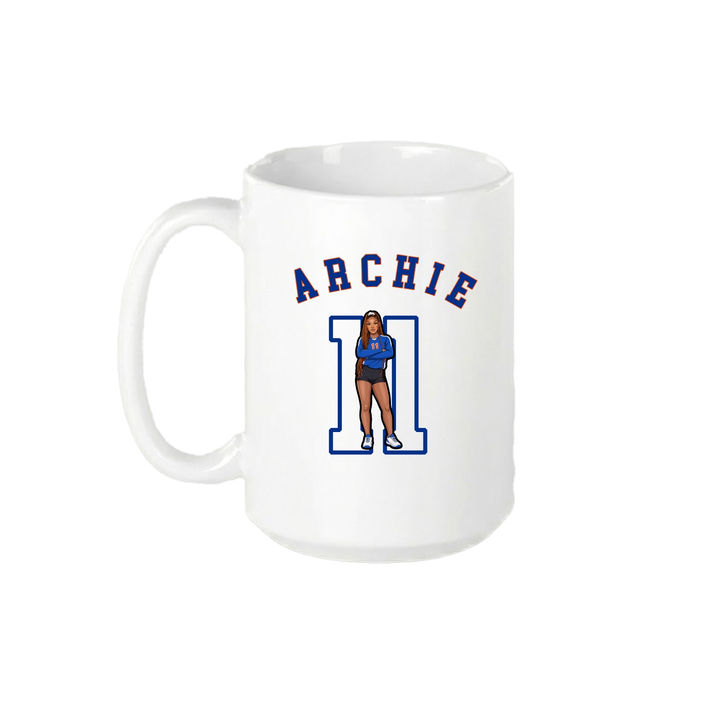 15oz Coffee Mug — Shirsey Arch in White