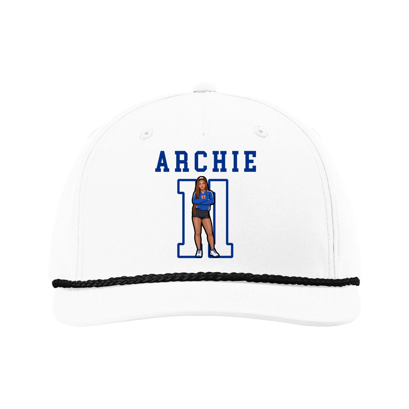Five-Panel Classic Rope Cap — Shirsey in White