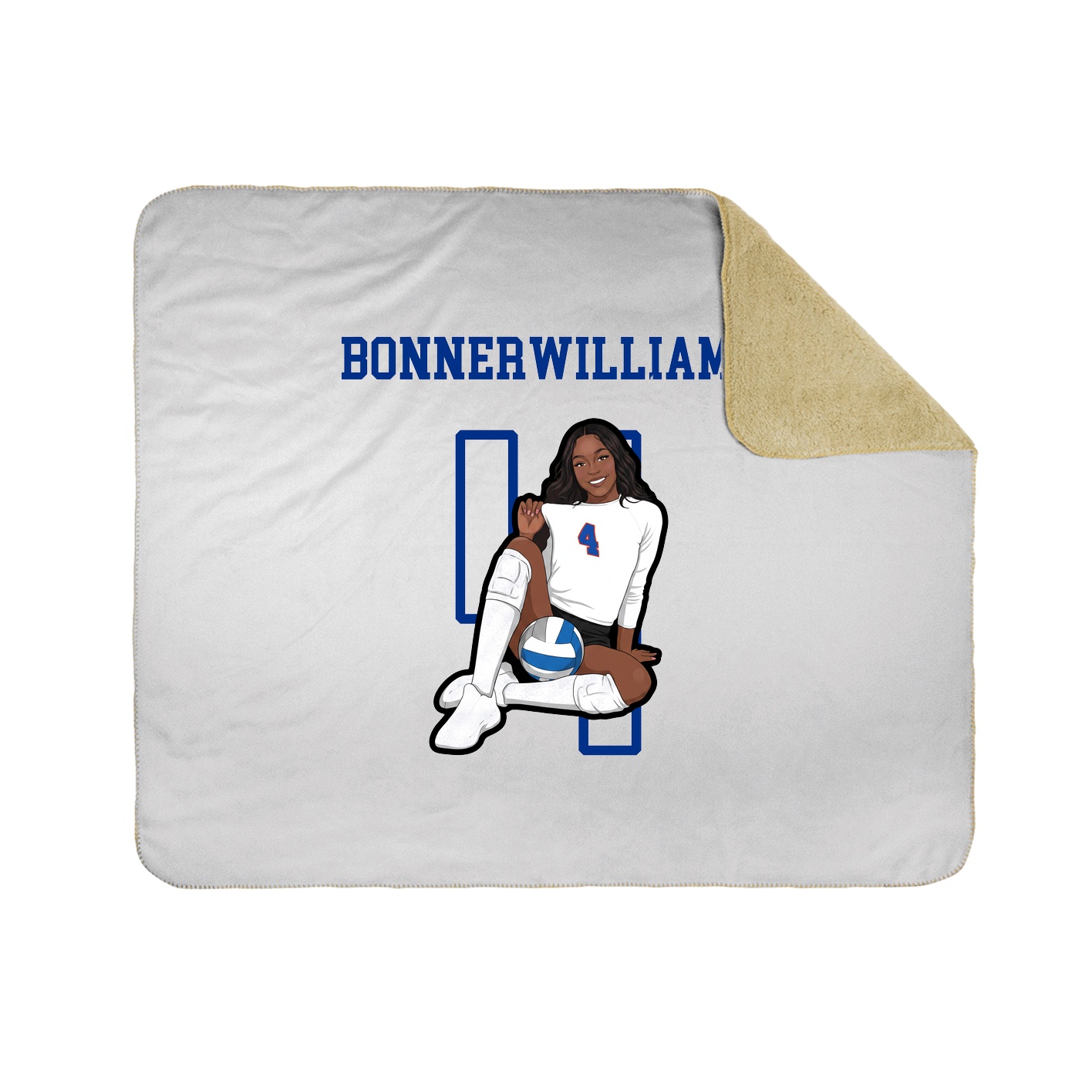 Throw Blanket — Shirsey in White