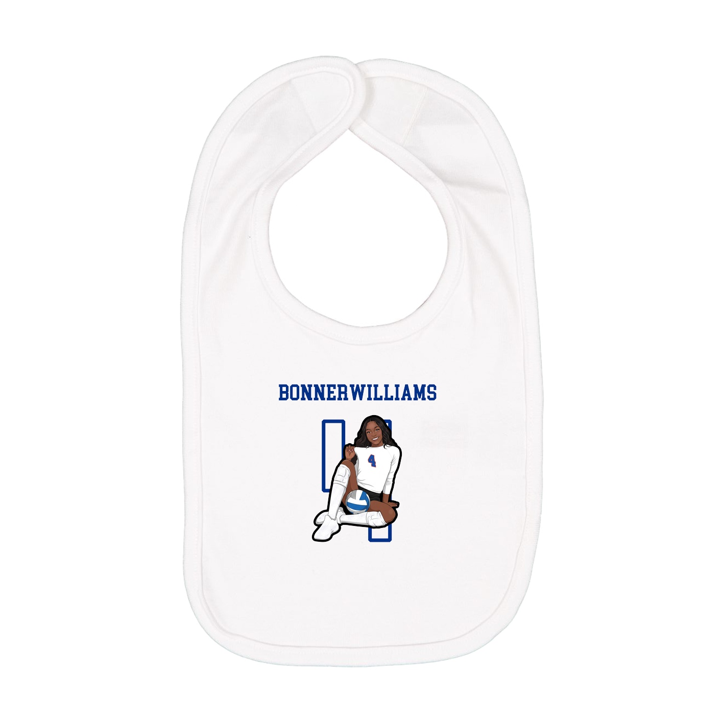 Infant Bib — Shirsey in White