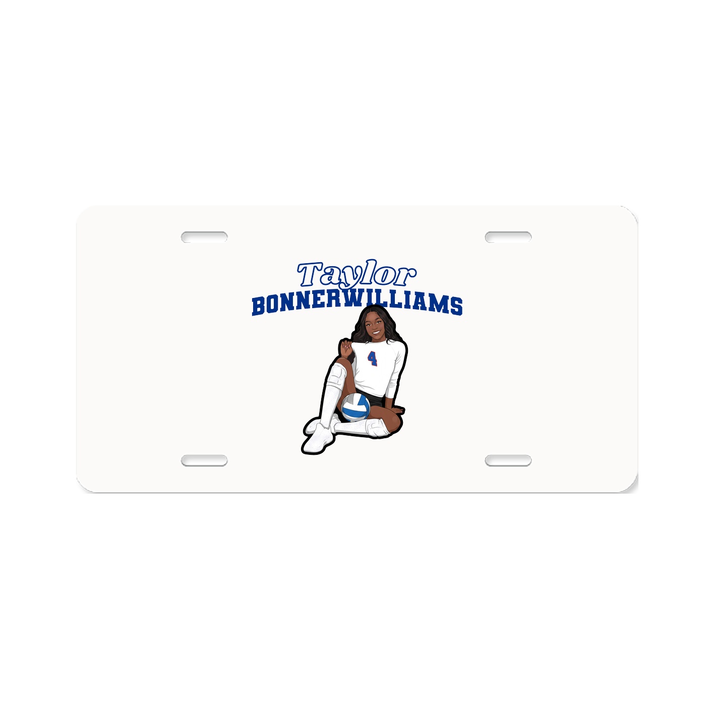 License Plate — Name Arch in Classic