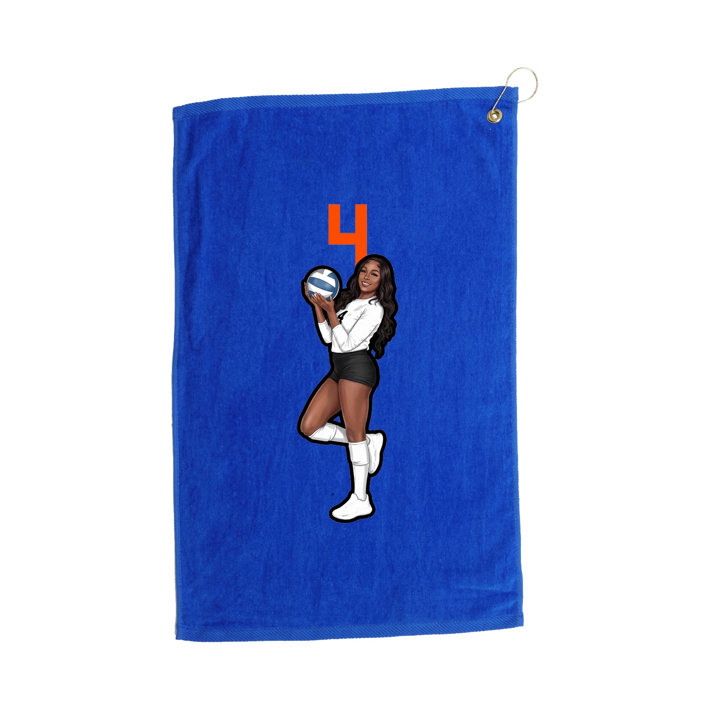Golf Towel — Number Top in Royal
