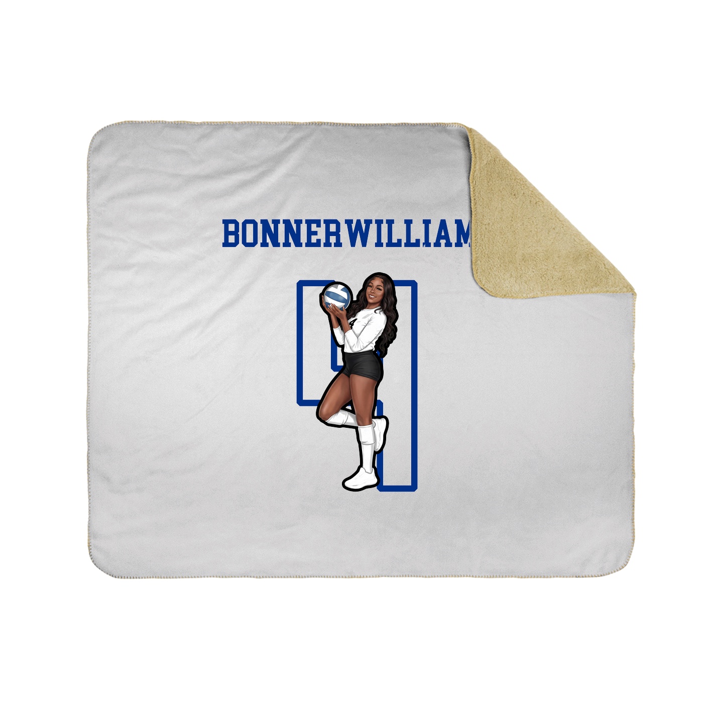 Throw Blanket — Shirsey in White