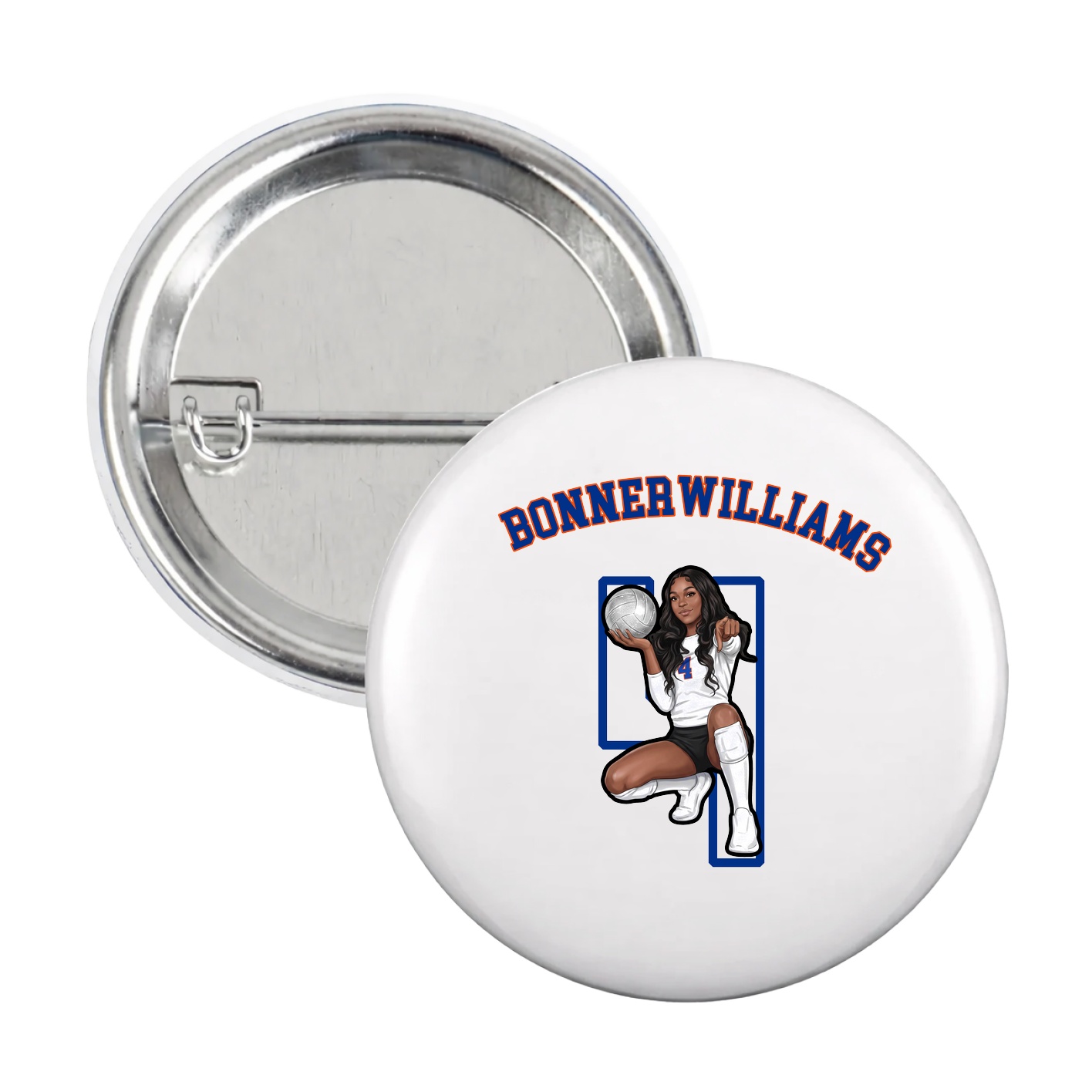 Game Day Button — Shirsey Arch in White