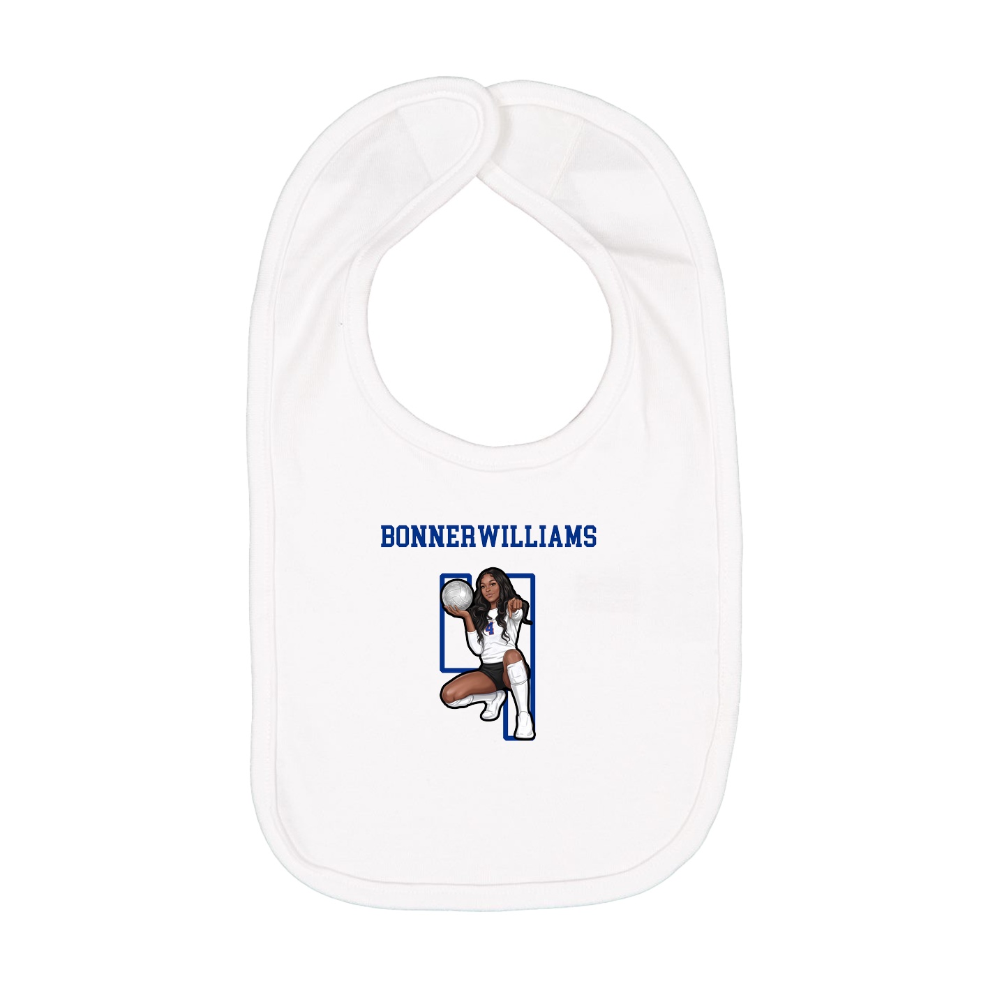 Infant Bib — Shirsey in White