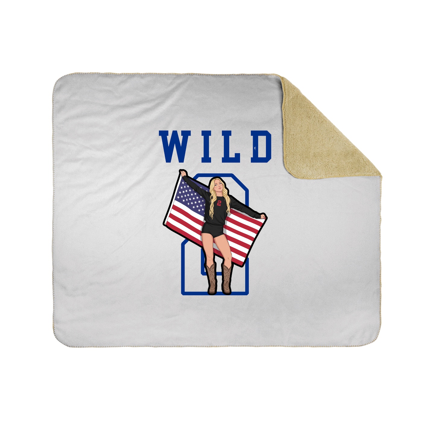 Throw Blanket — Shirsey in White
