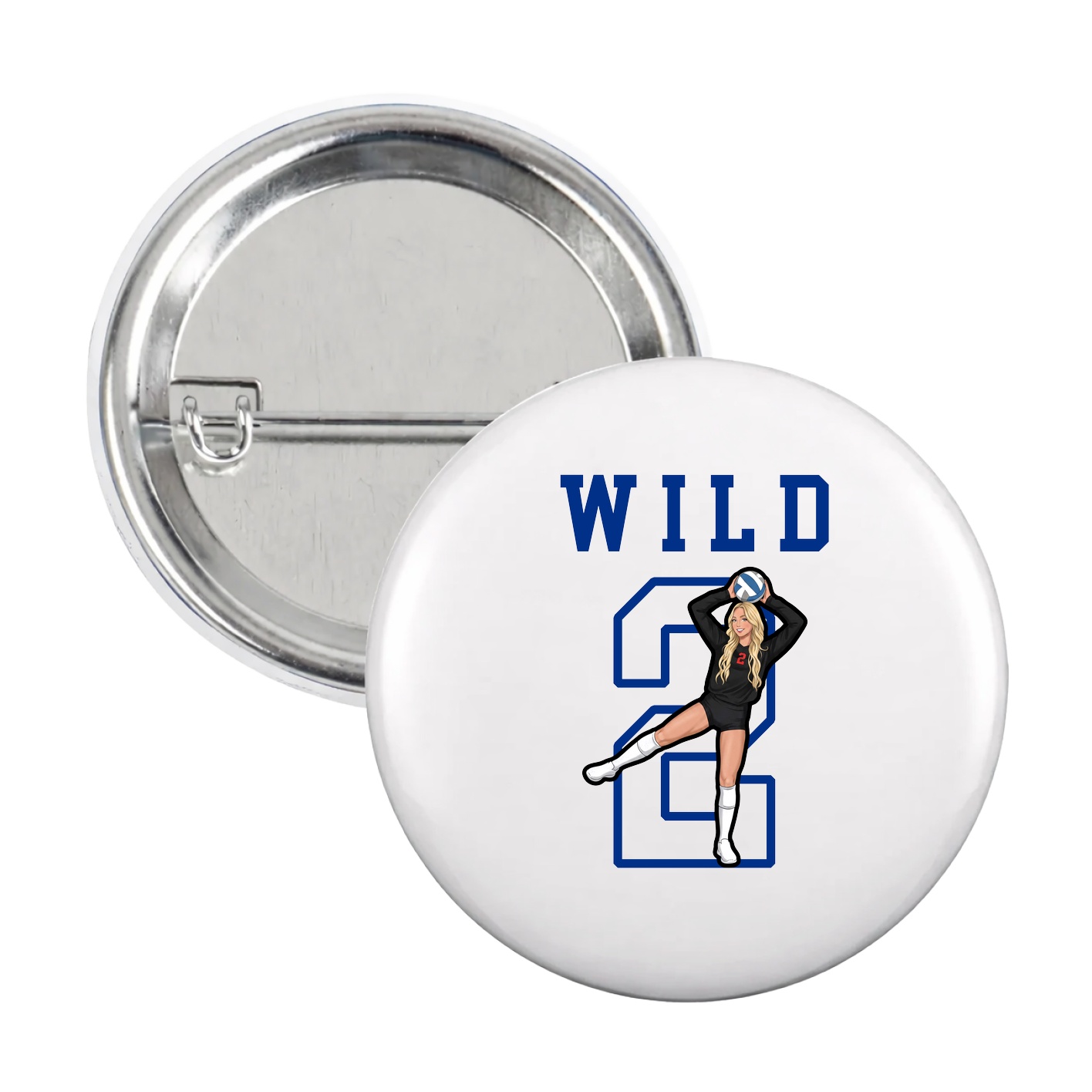 Game Day Button — Shirsey in White