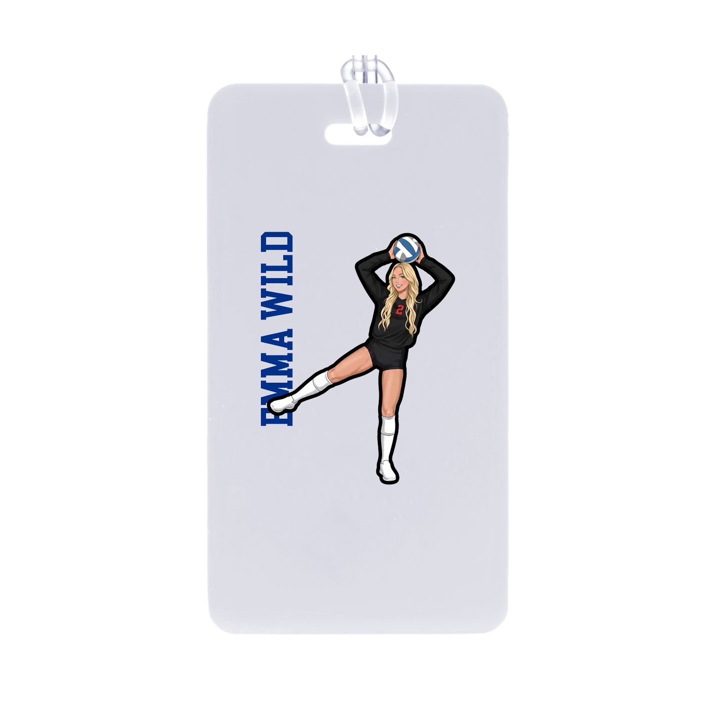 Bag Tag — Name Vertical in Classic
