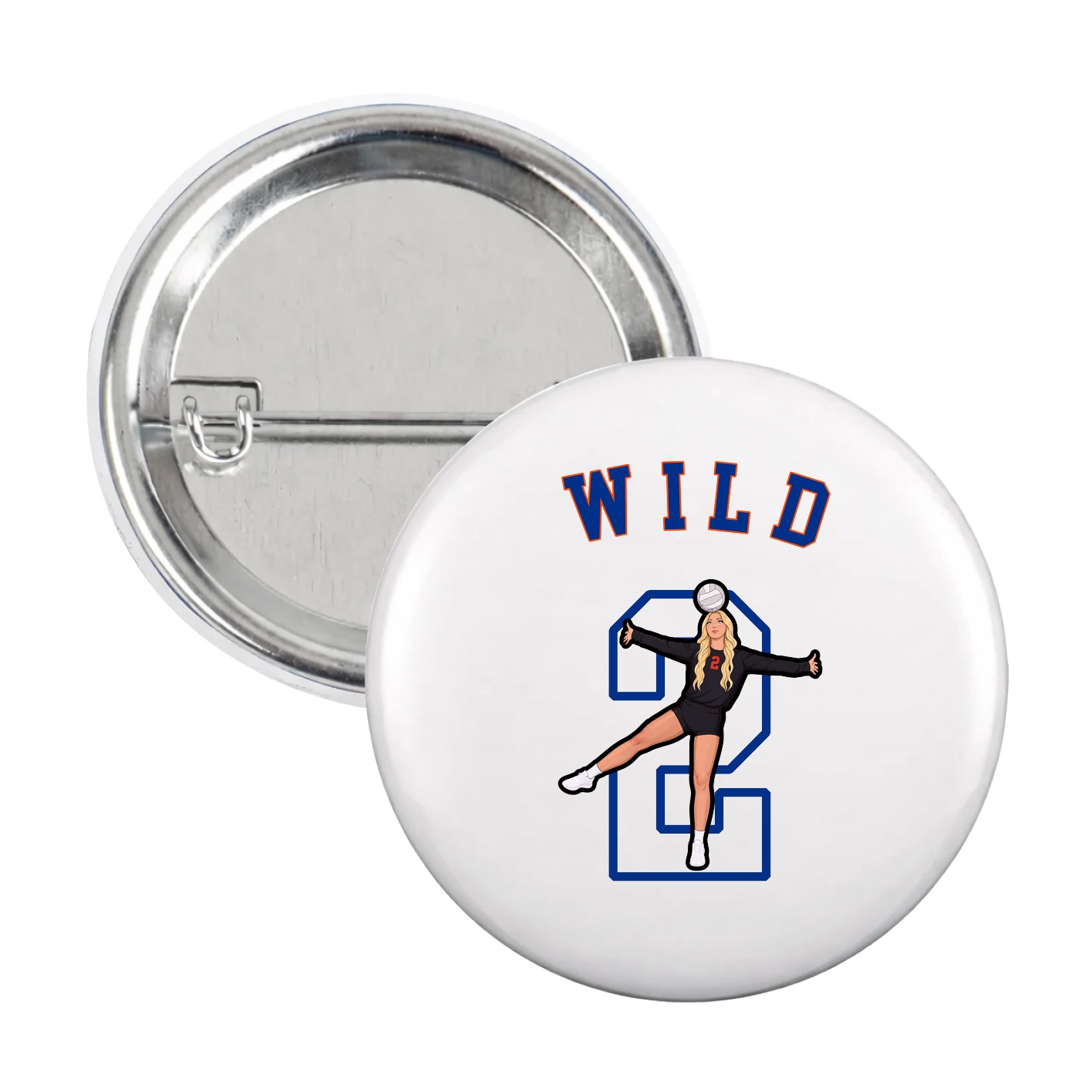 Game Day Button — Shirsey Arch in White
