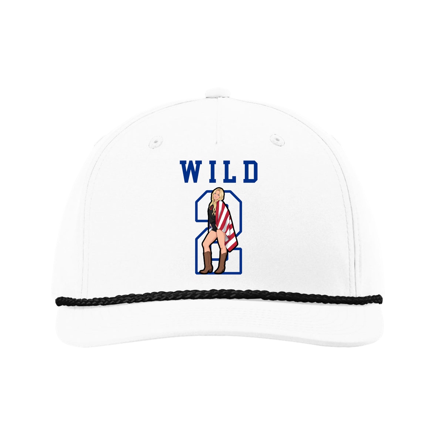 Five-Panel Classic Rope Cap — Shirsey in White