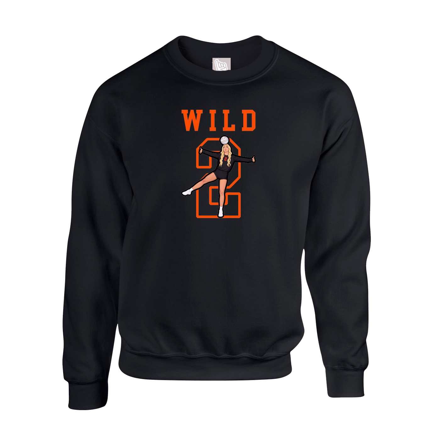 Fleece Crew — Shirsey in Black